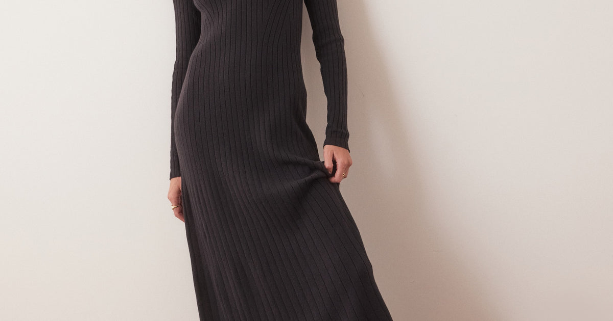Women's Jade Midi Sweater Dress | Black