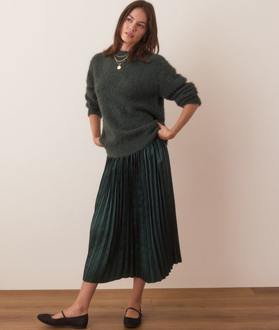 Chelsea Pleated Midi Skirt
