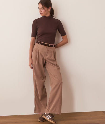 Lexi Rib Mock Neck Top