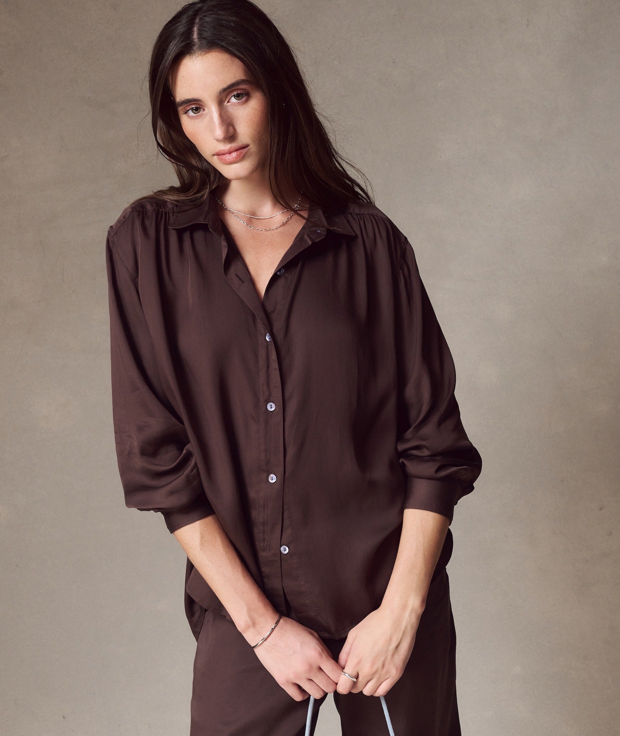 Bella Better-than-Silk Button Down