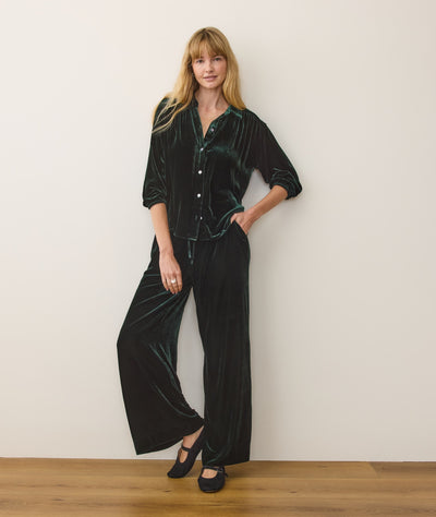 Bella Velvet Drawstring Pant