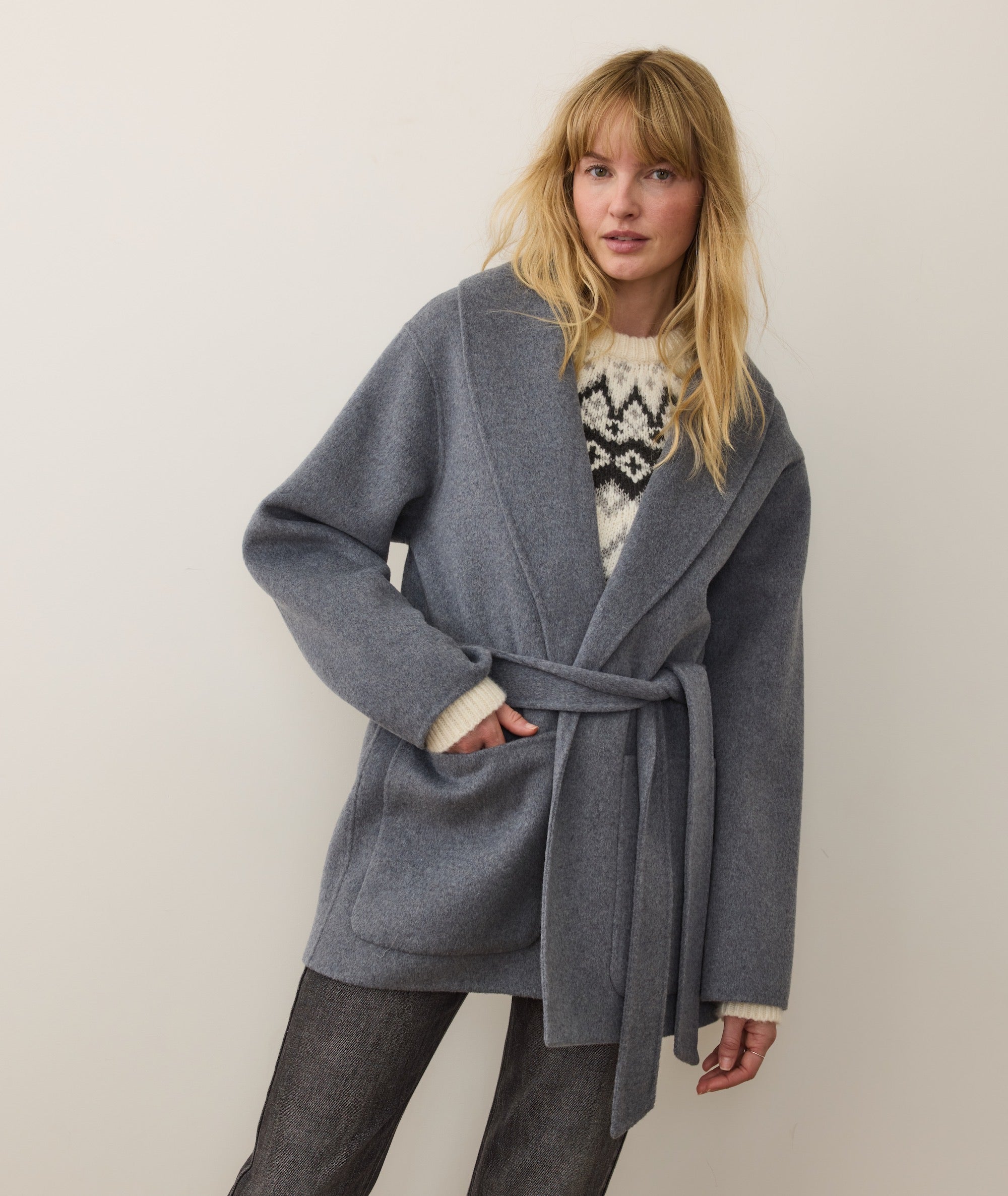 Lia Wool Robe Coat