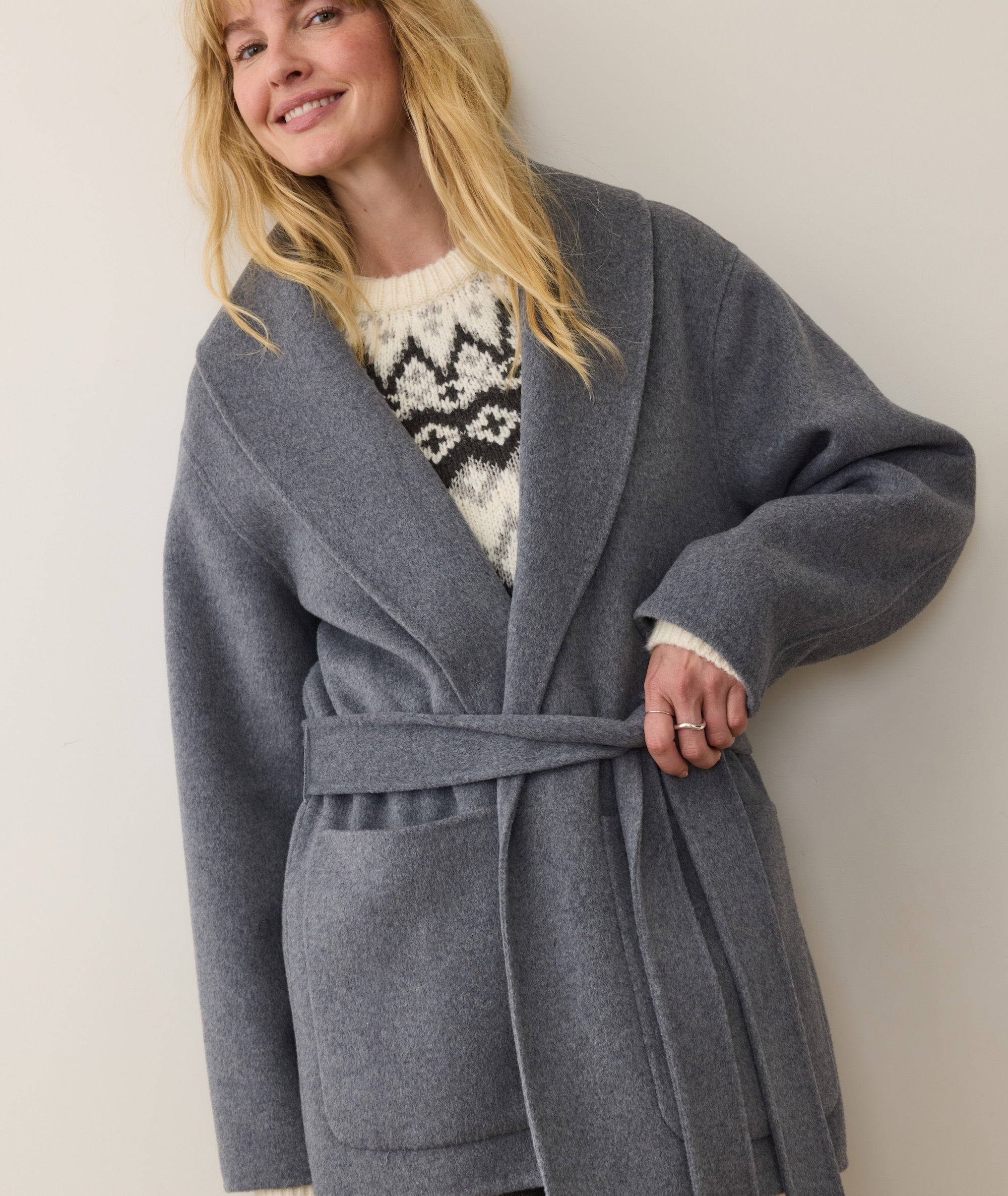 Lia Wool Robe Coat