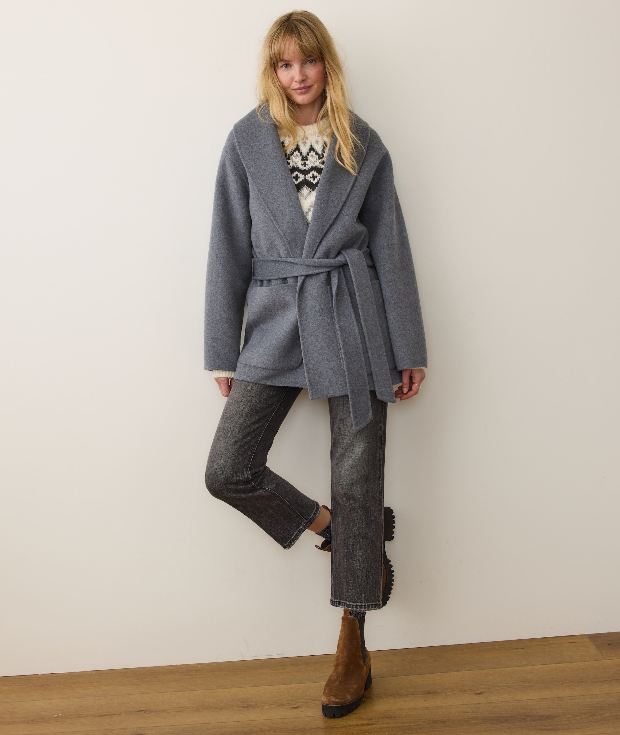 Lia Wool Robe Coat