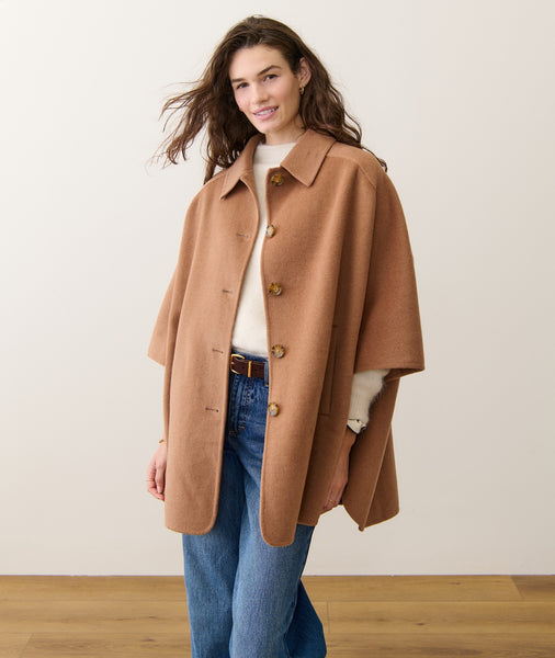 Nina Wool Cape Coat – Marine Layer