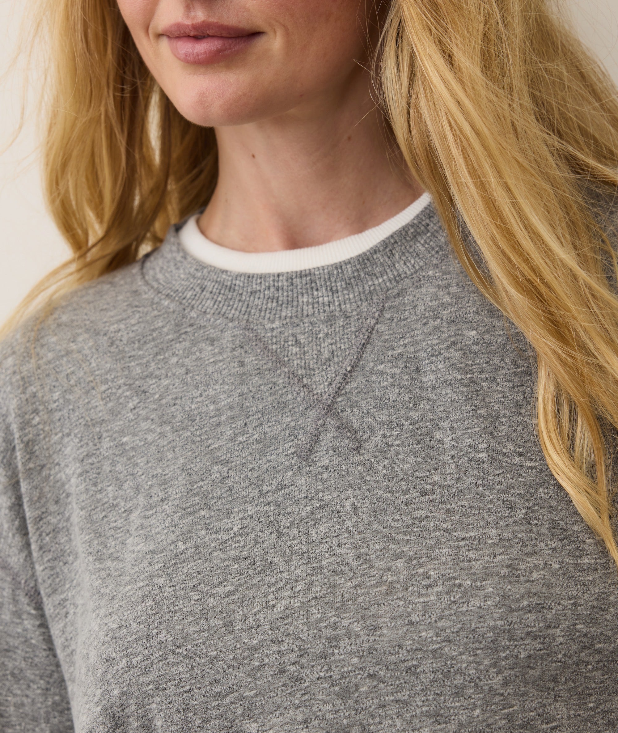 Double Knit Oversized Crew