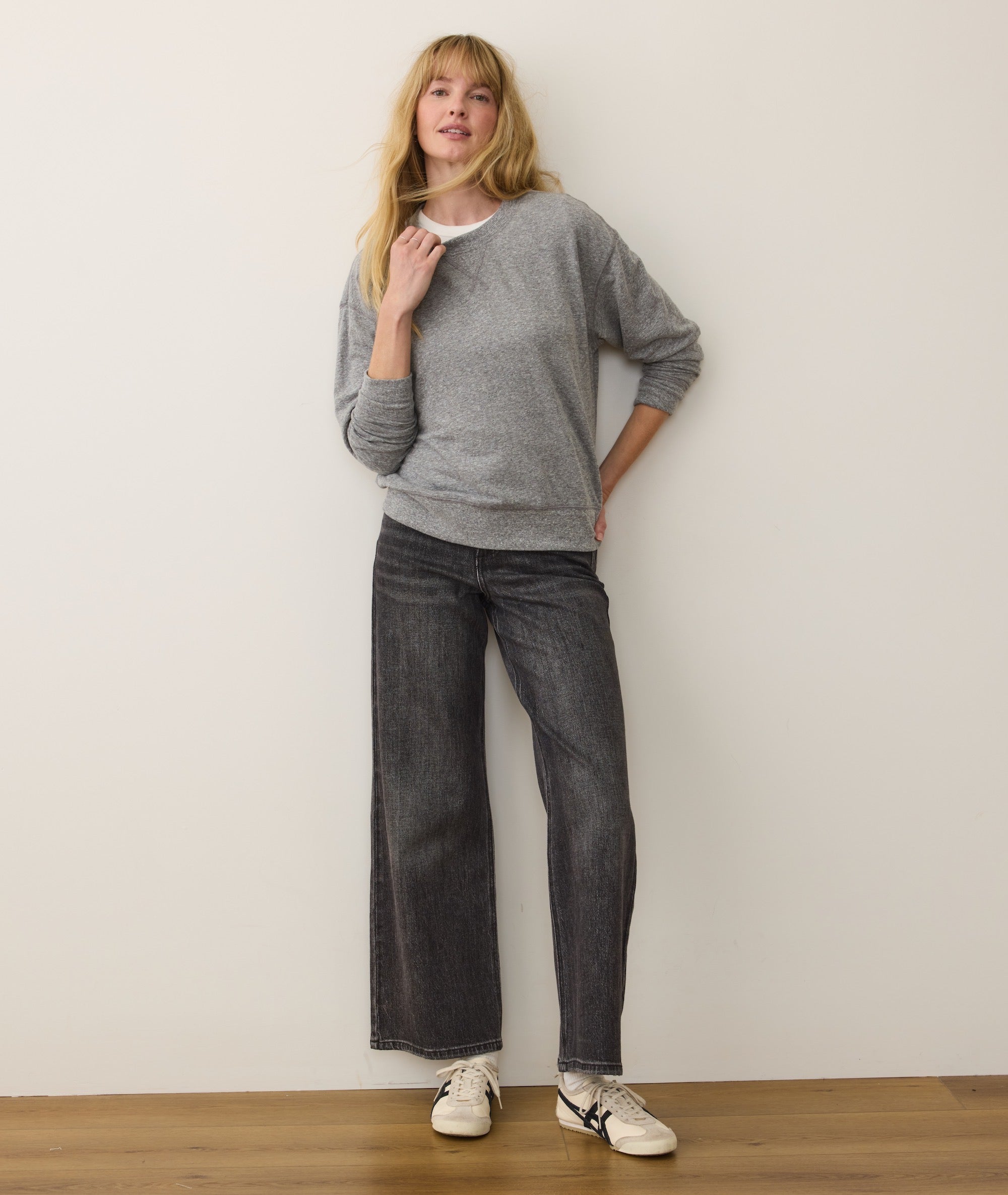 Double Knit Oversized Crew