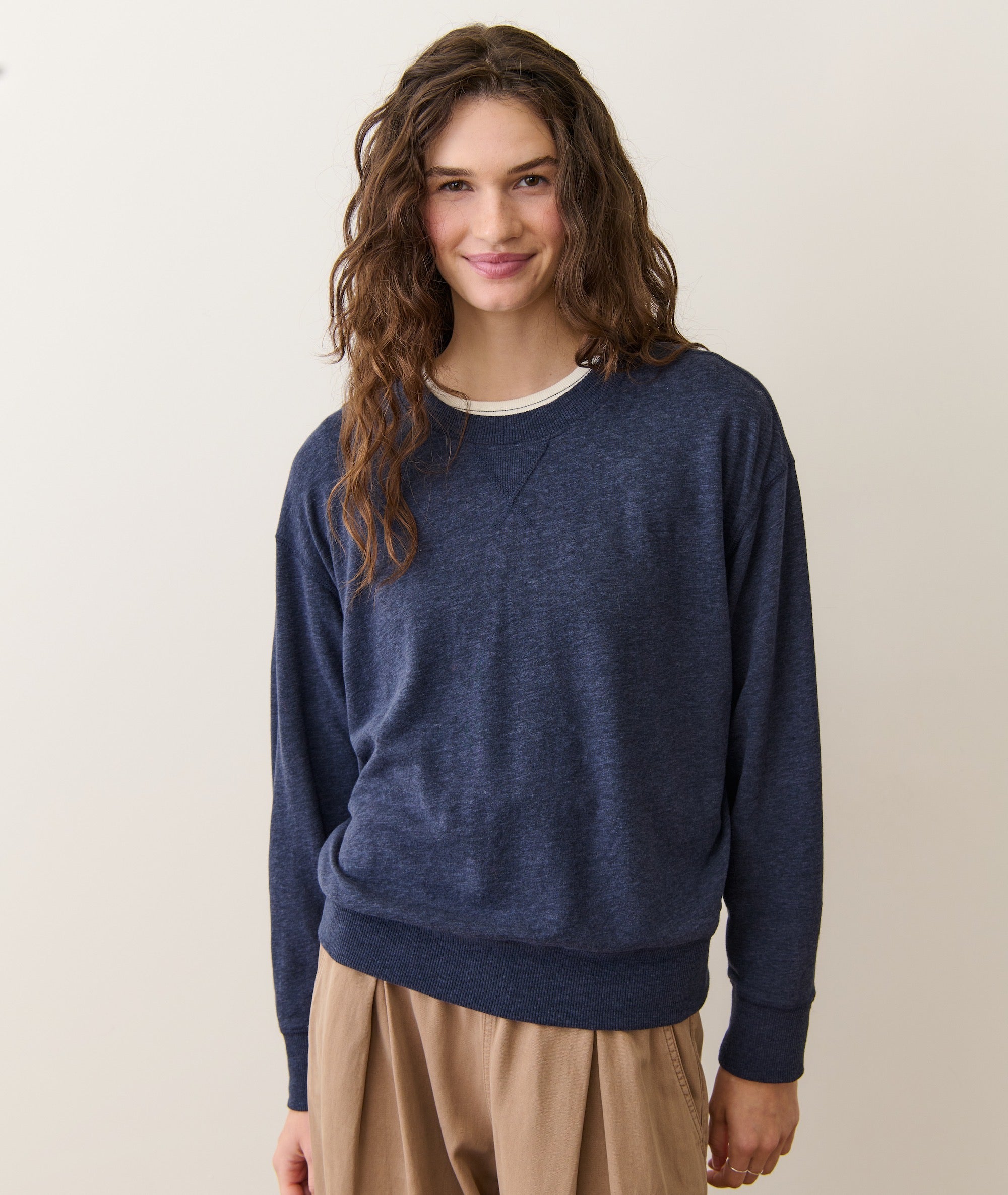 Double Knit Oversized Crew