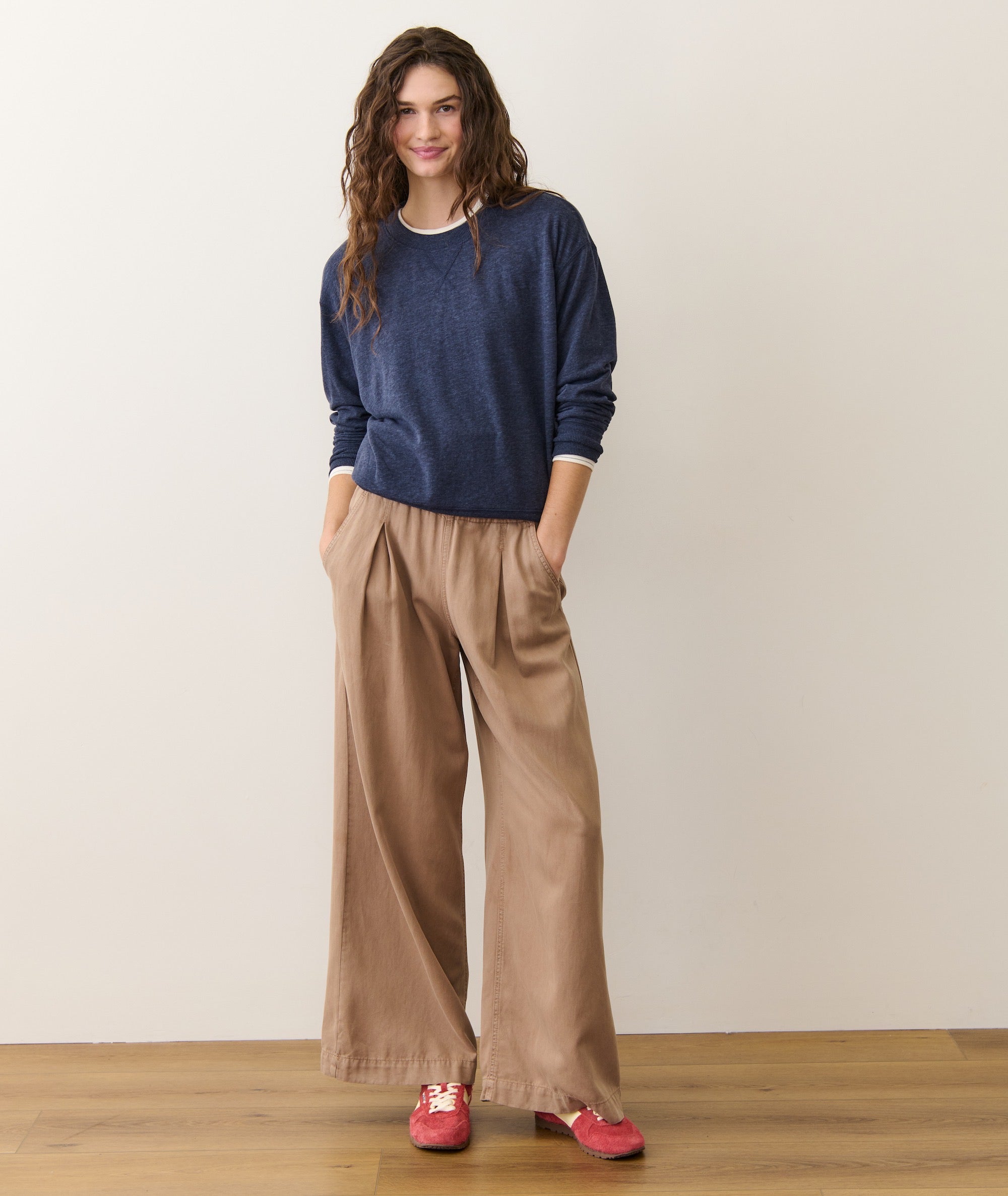 Double Knit Oversized Crew