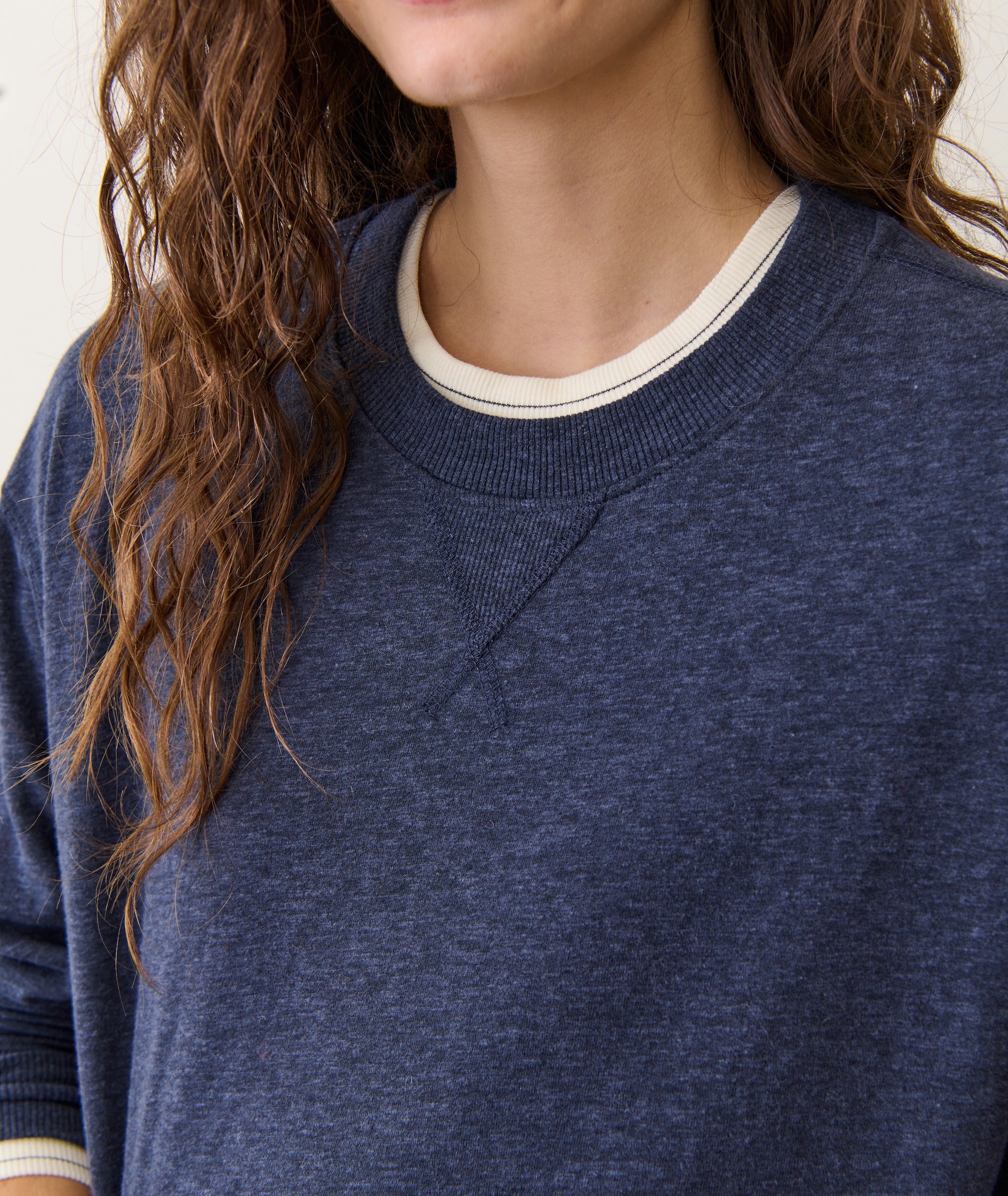 Double Knit Oversized Crew