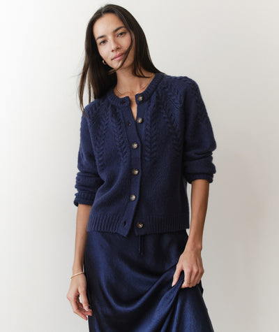 Everly Cable Knit Cardigan