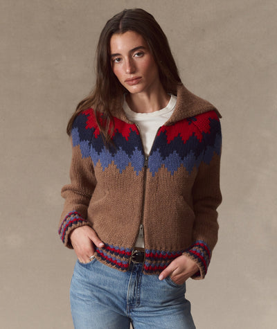 Fair Isle Zip Up Jacket