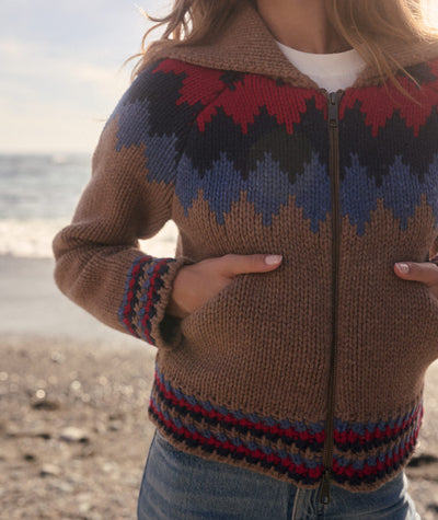 Fair Isle Zip Up Jacket