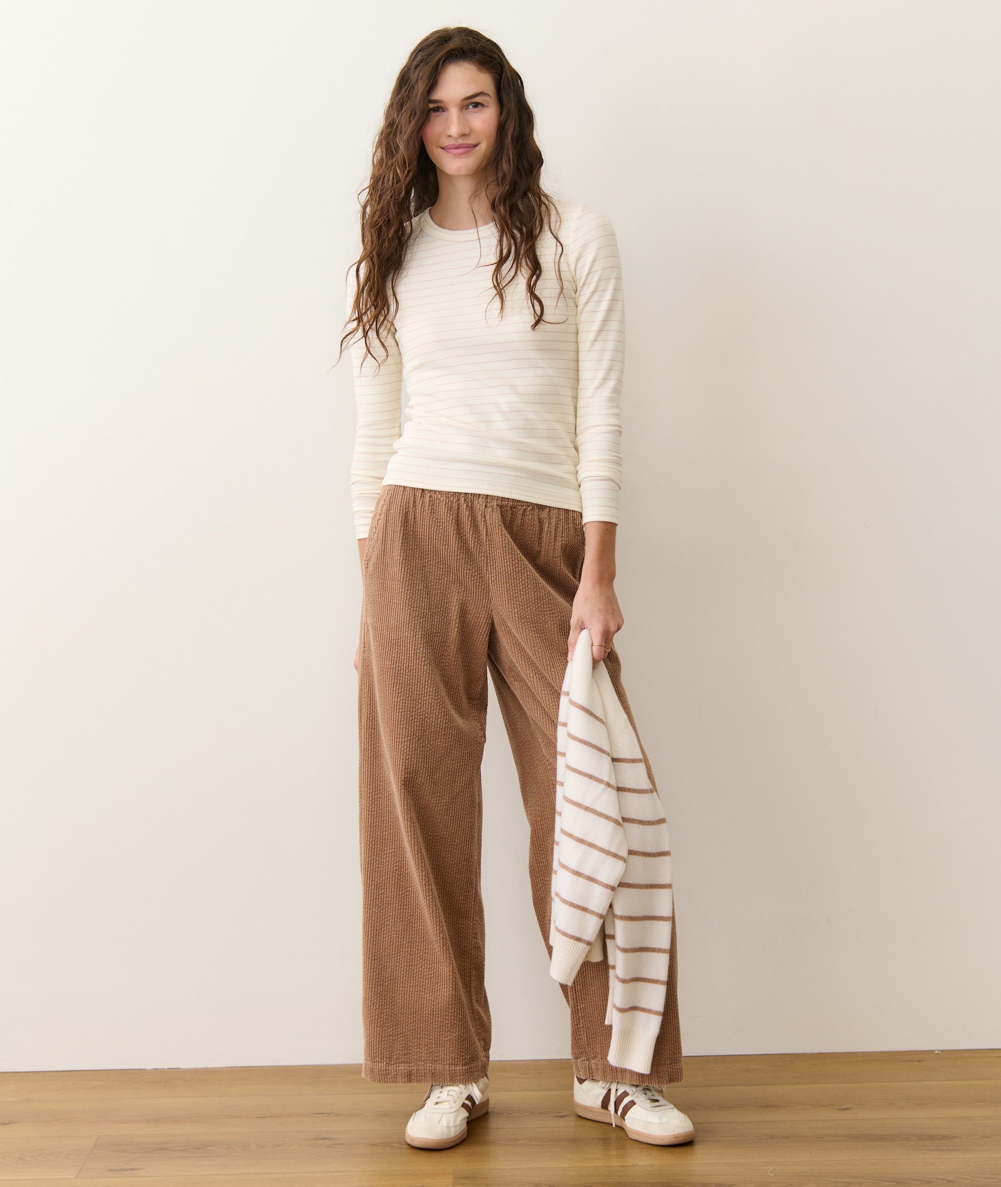 Lexi Rib Sun-In Longsleeve Crew Tee