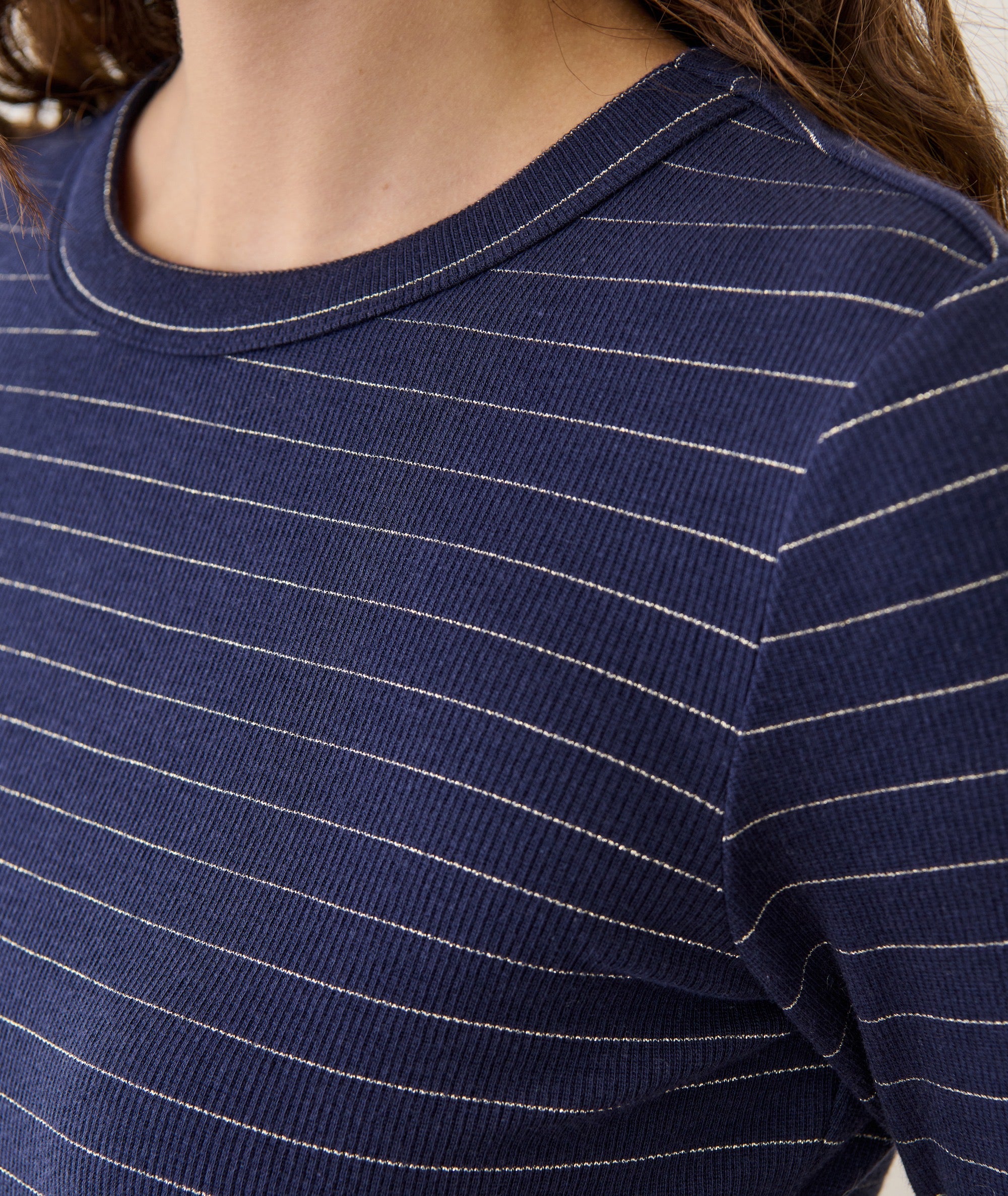 Lexi Rib Sun-In Longsleeve Crew Tee