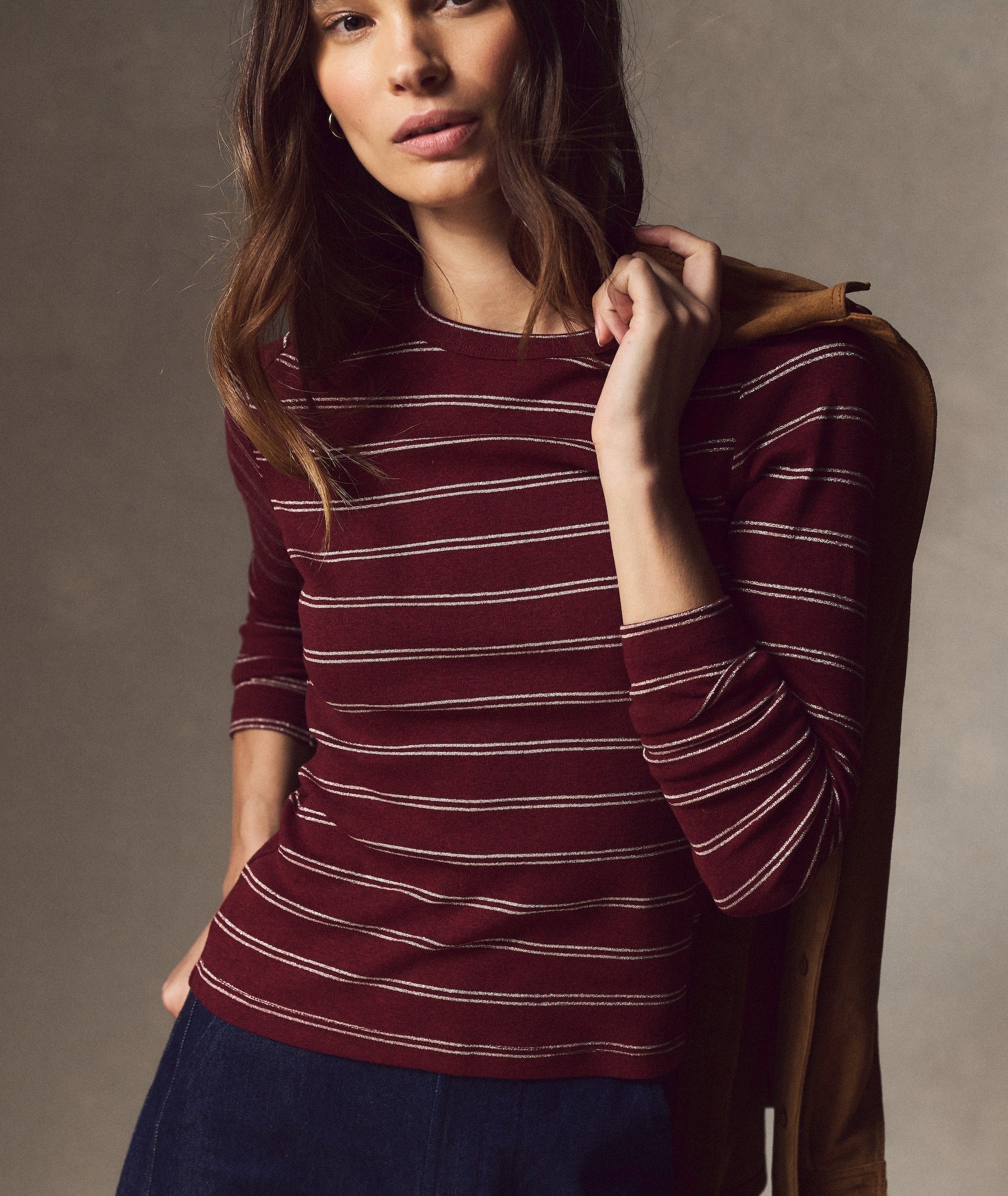 Mini Rib Long Sleeve Crew Tee