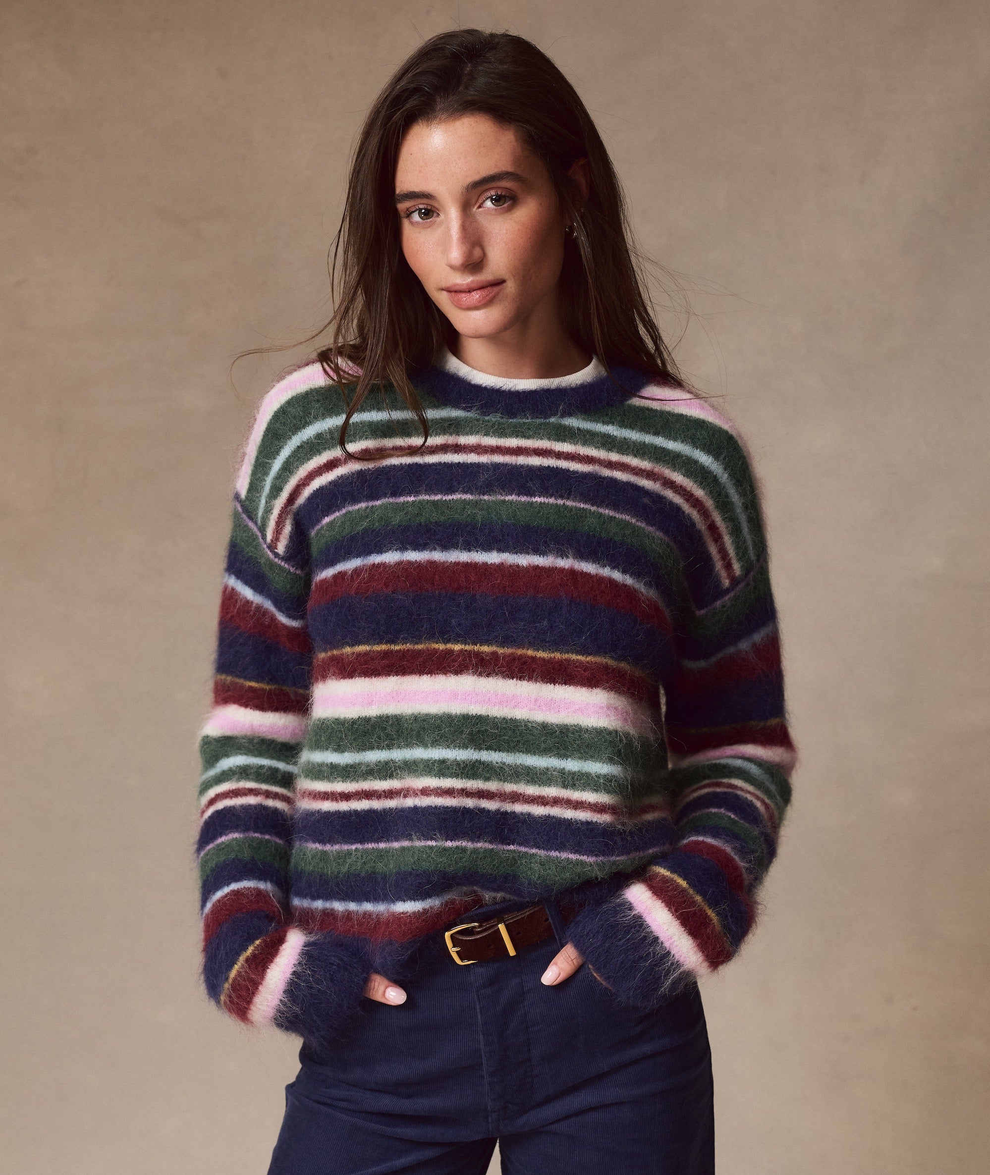 Suri Alpaca Crewneck Sweater