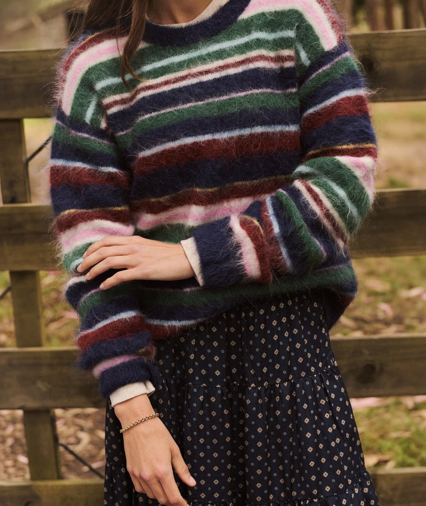 Suri Alpaca Crewneck Sweater
