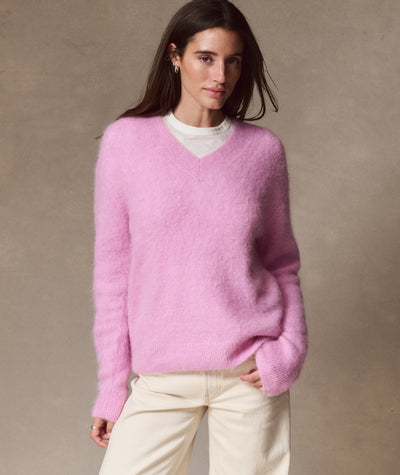 Suri Alpaca V-Neck Sweater