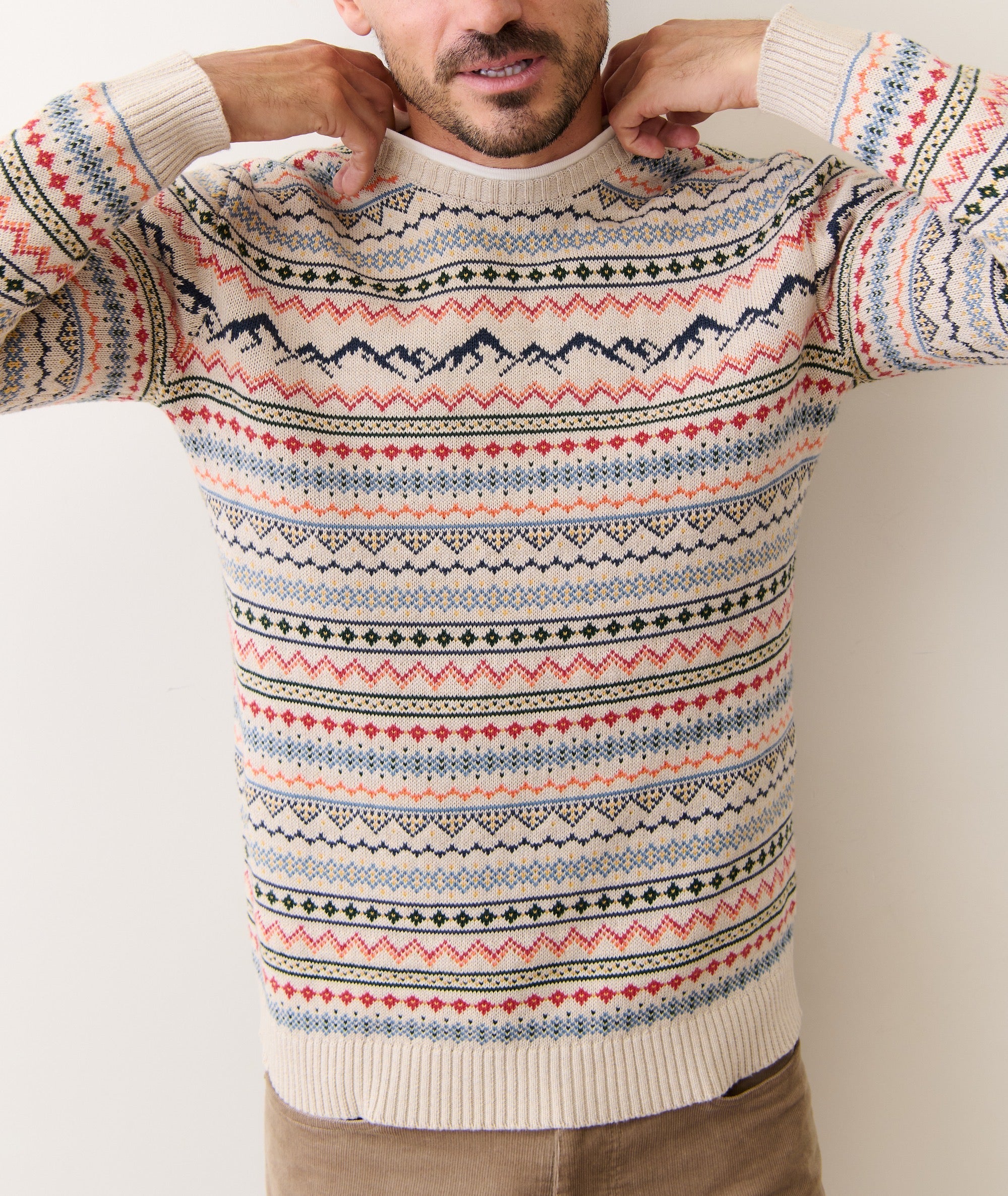 California Fair Isle Crew Sweater