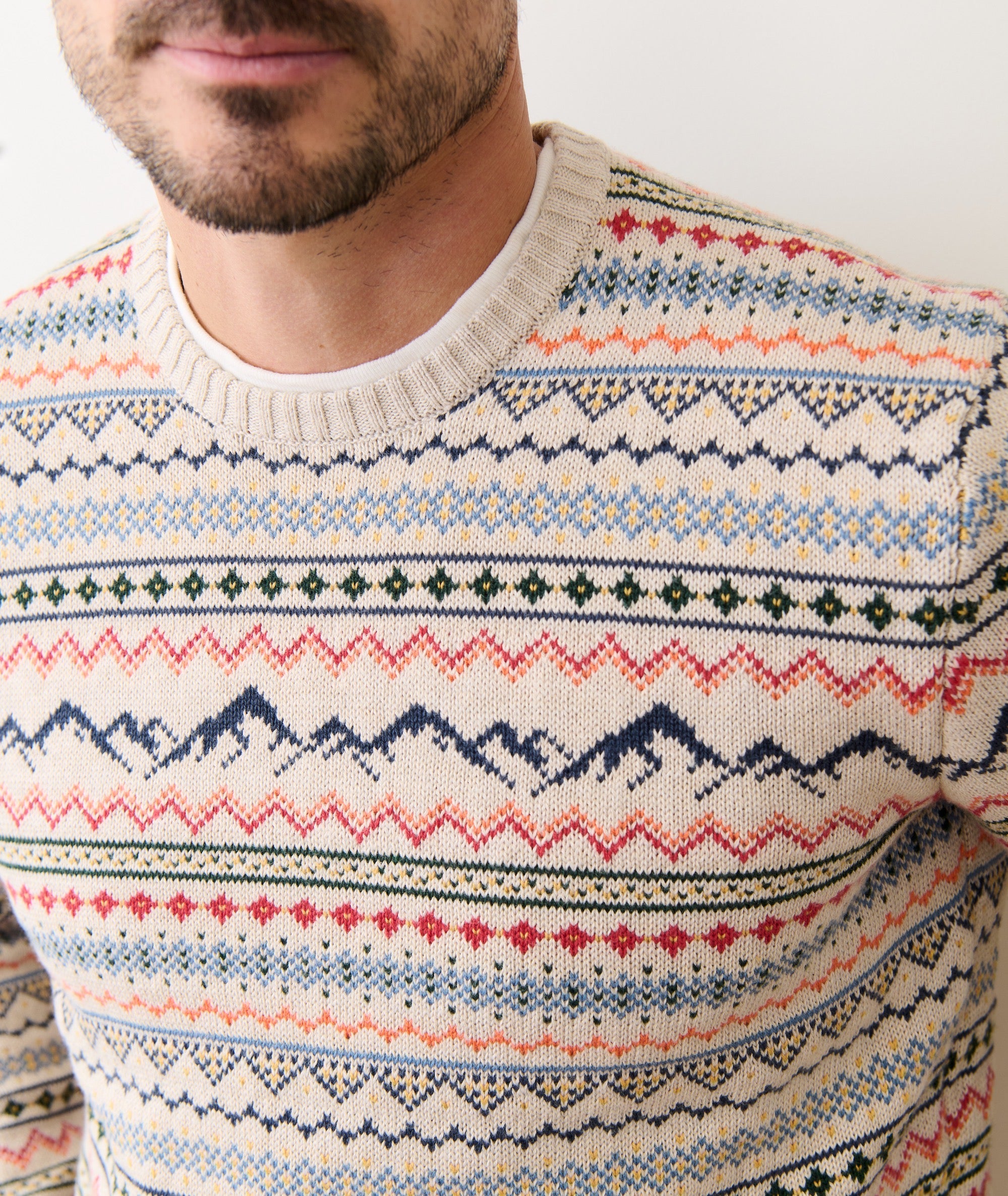 California Fair Isle Crew Sweater