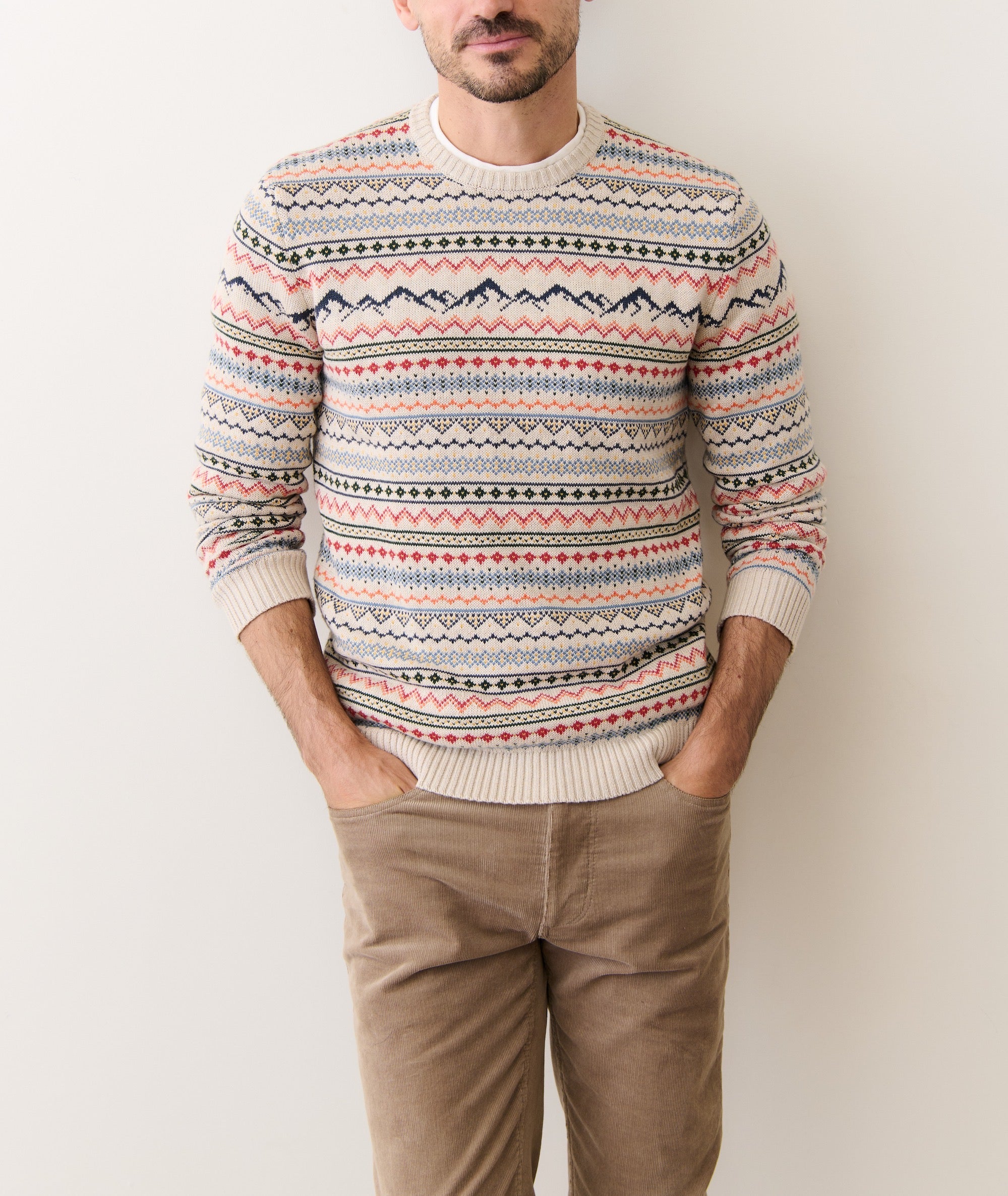California Fair Isle Crew Sweater