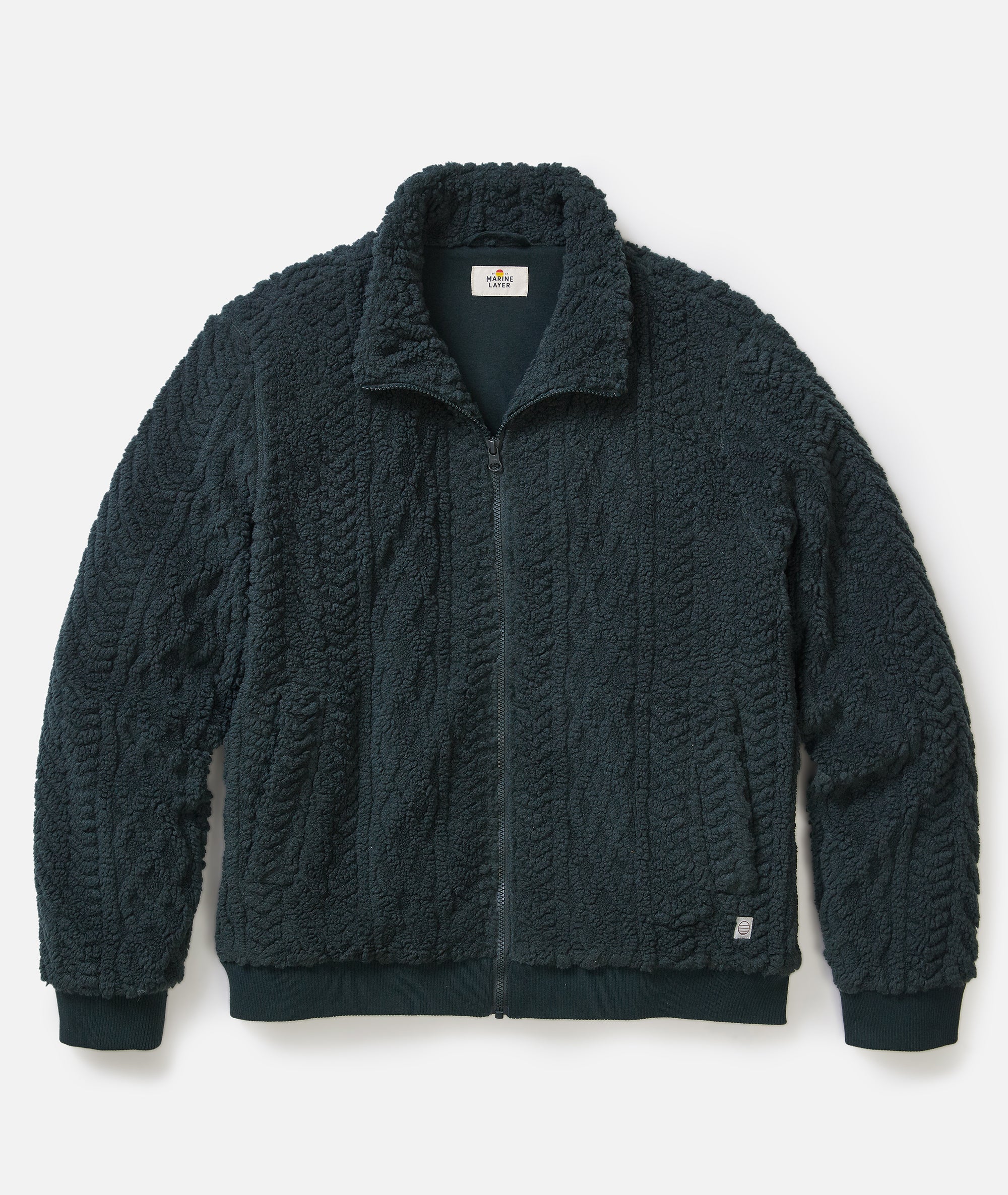 Jacquard Sherpa Full Zip Jacket