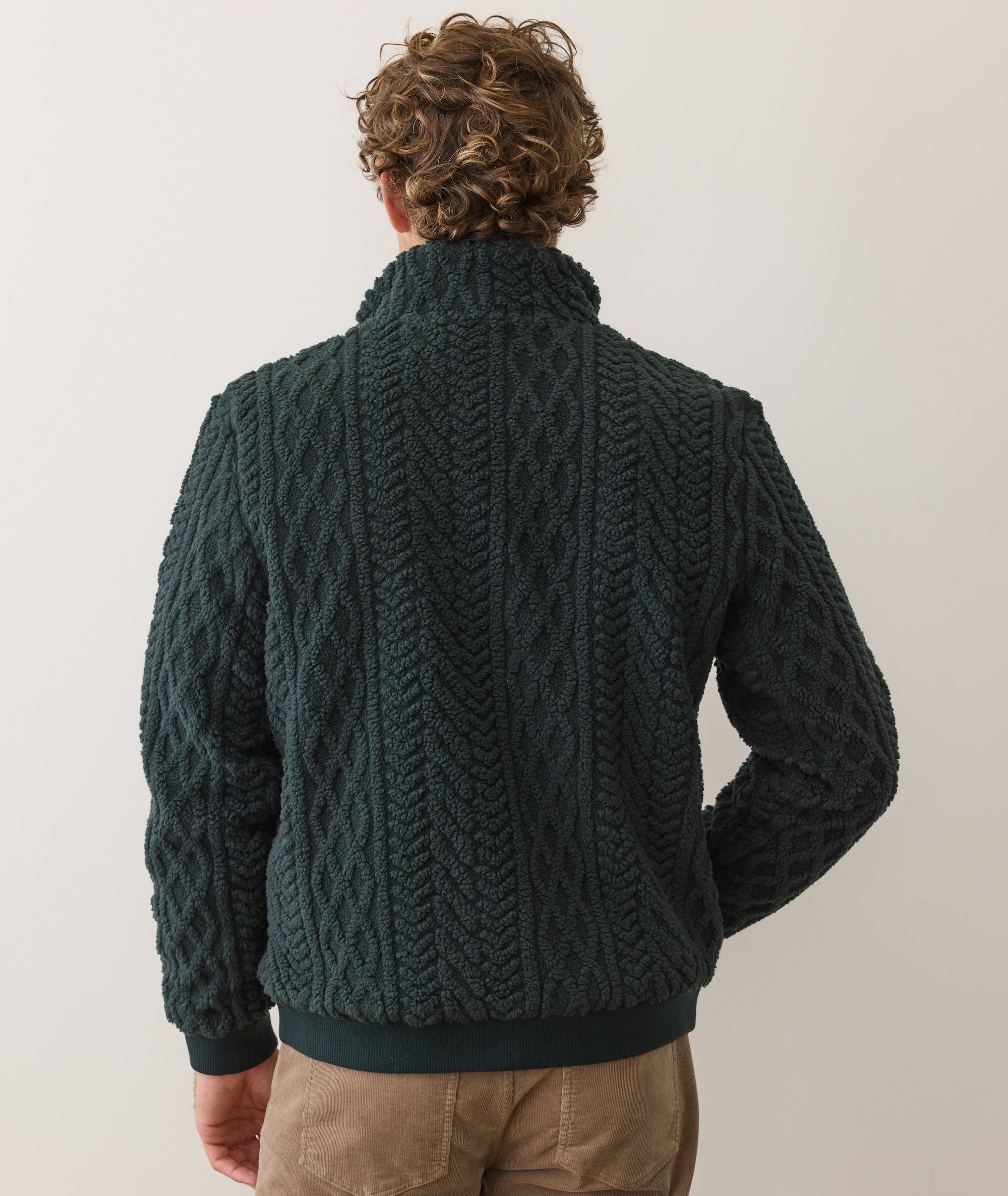 Jacquard Sherpa Full Zip Jacket