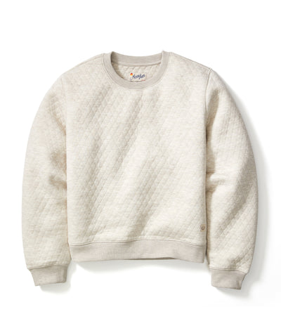 Women's Corbet Quilted Crewneck in Oat