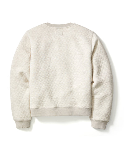 Women's Corbet Quilted Crewneck in Oat