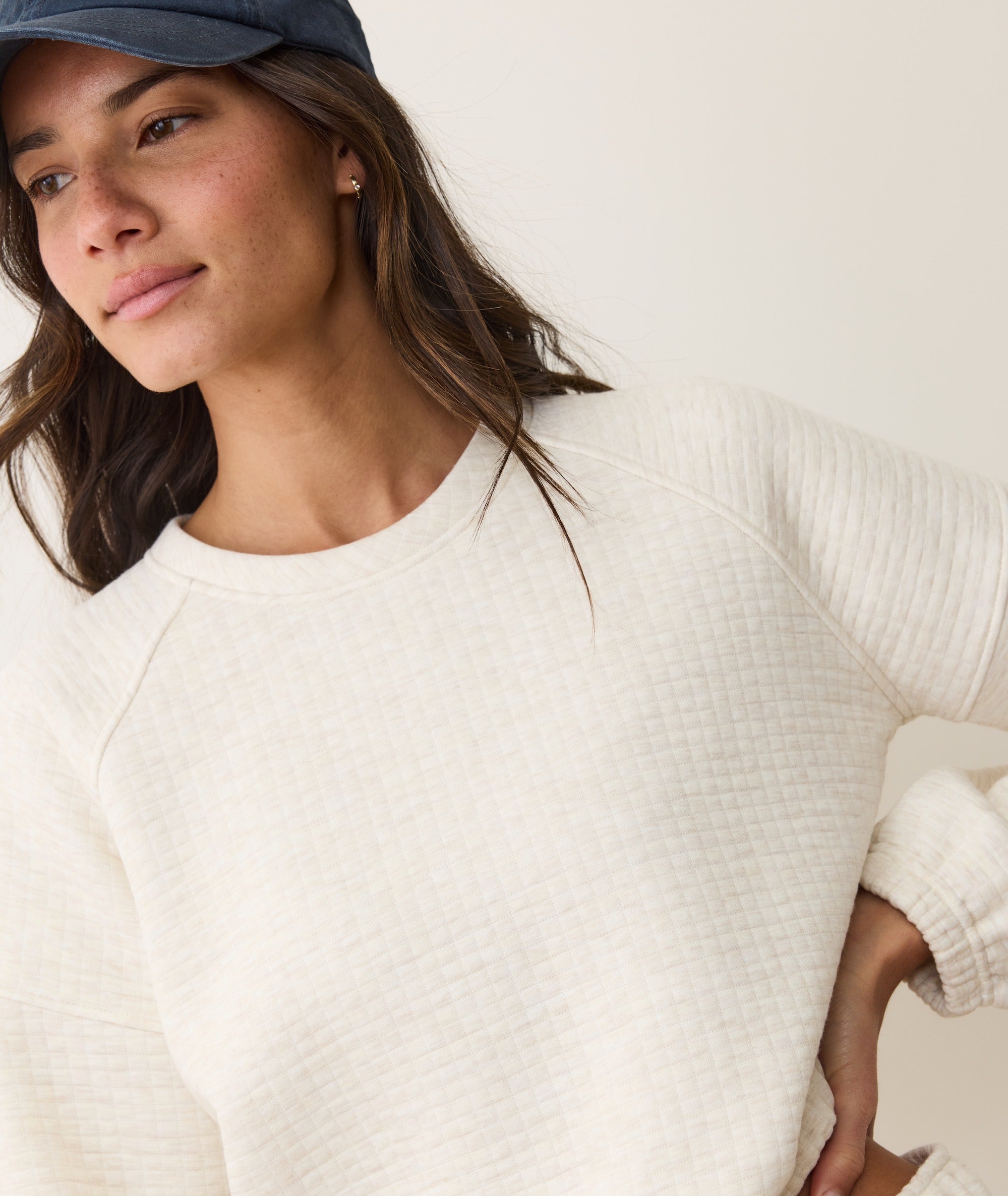 Corbet Quilted Crewneck