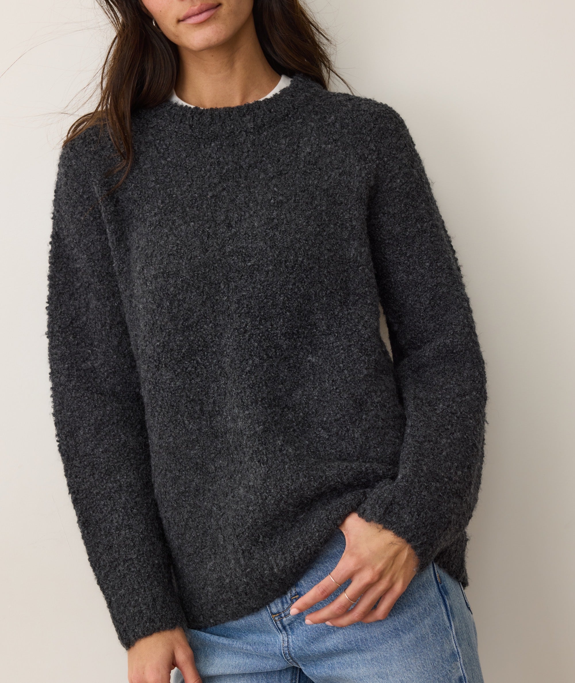 Elena Bouclé Oversized Sweater