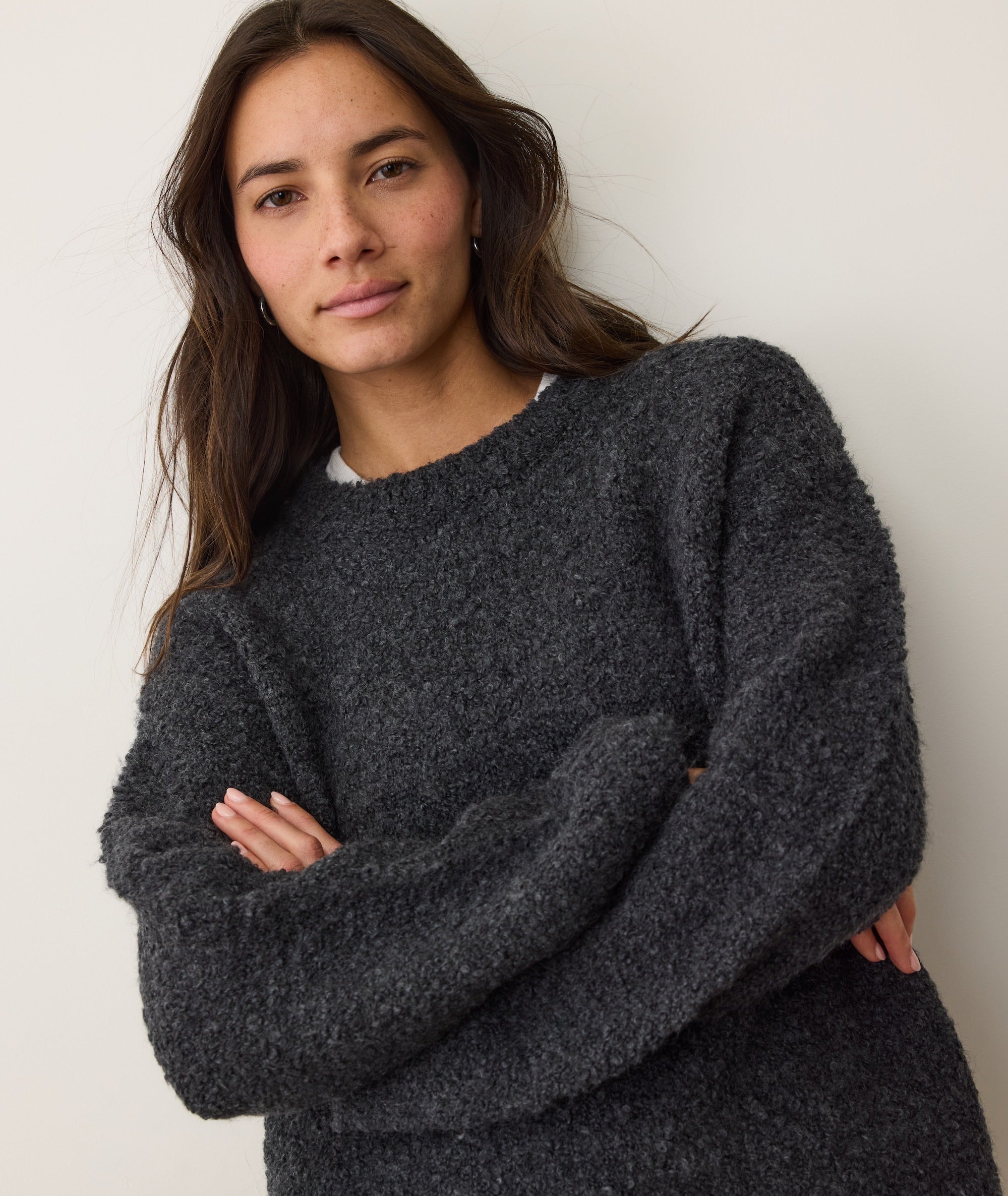 Elena Bouclé Oversized Sweater