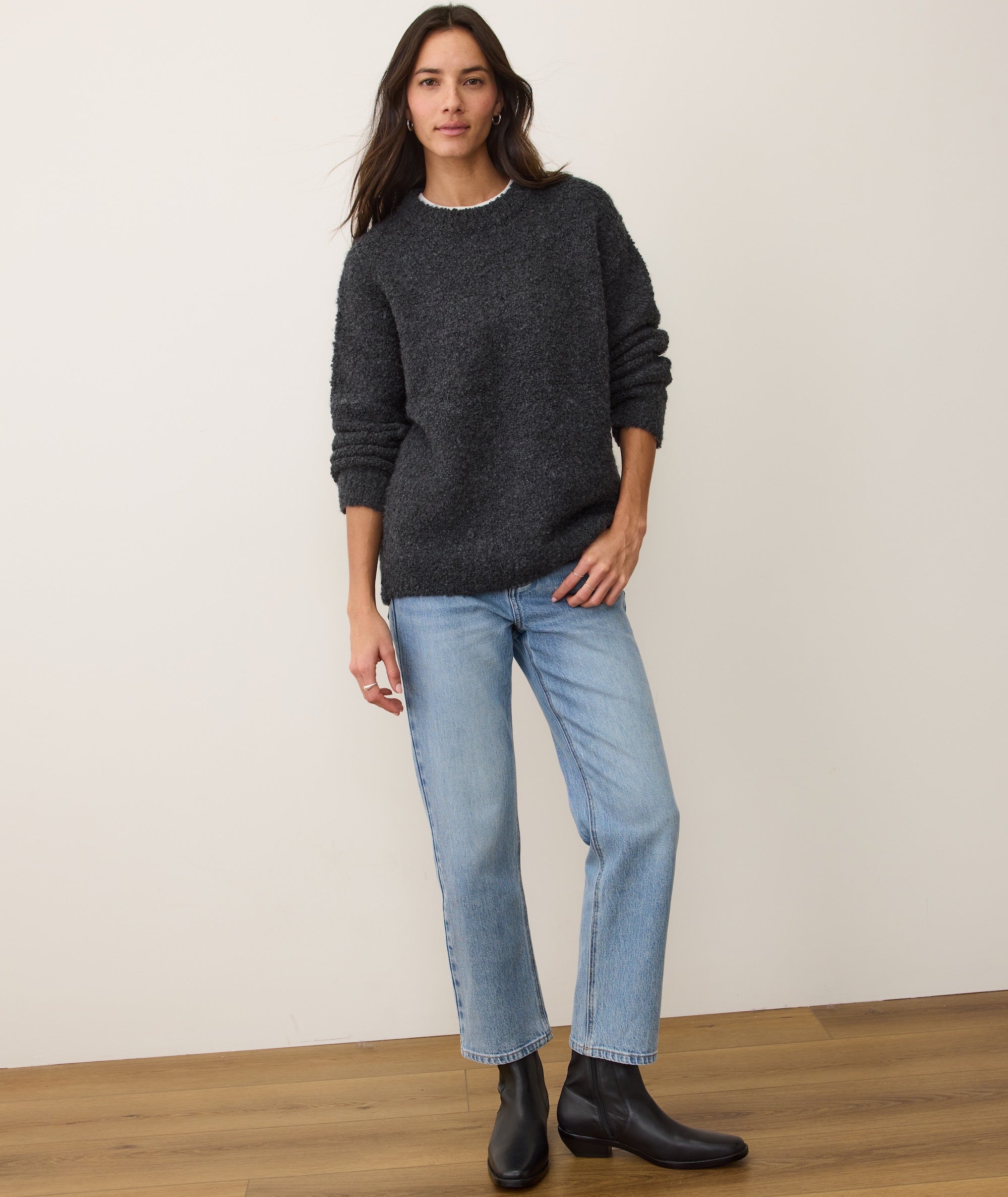 Elena Bouclé Oversized Sweater