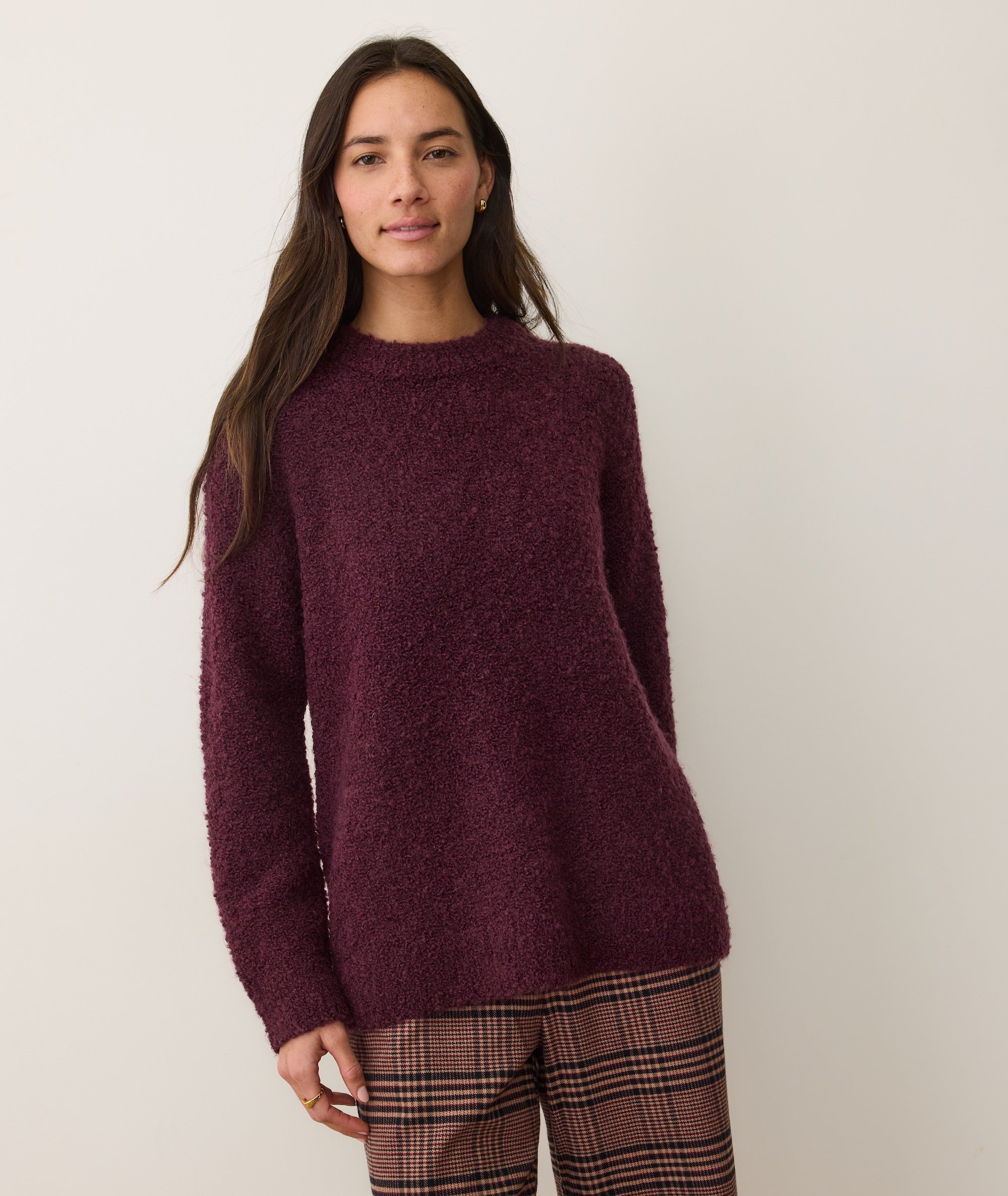 Elena Bouclé Oversized Sweater