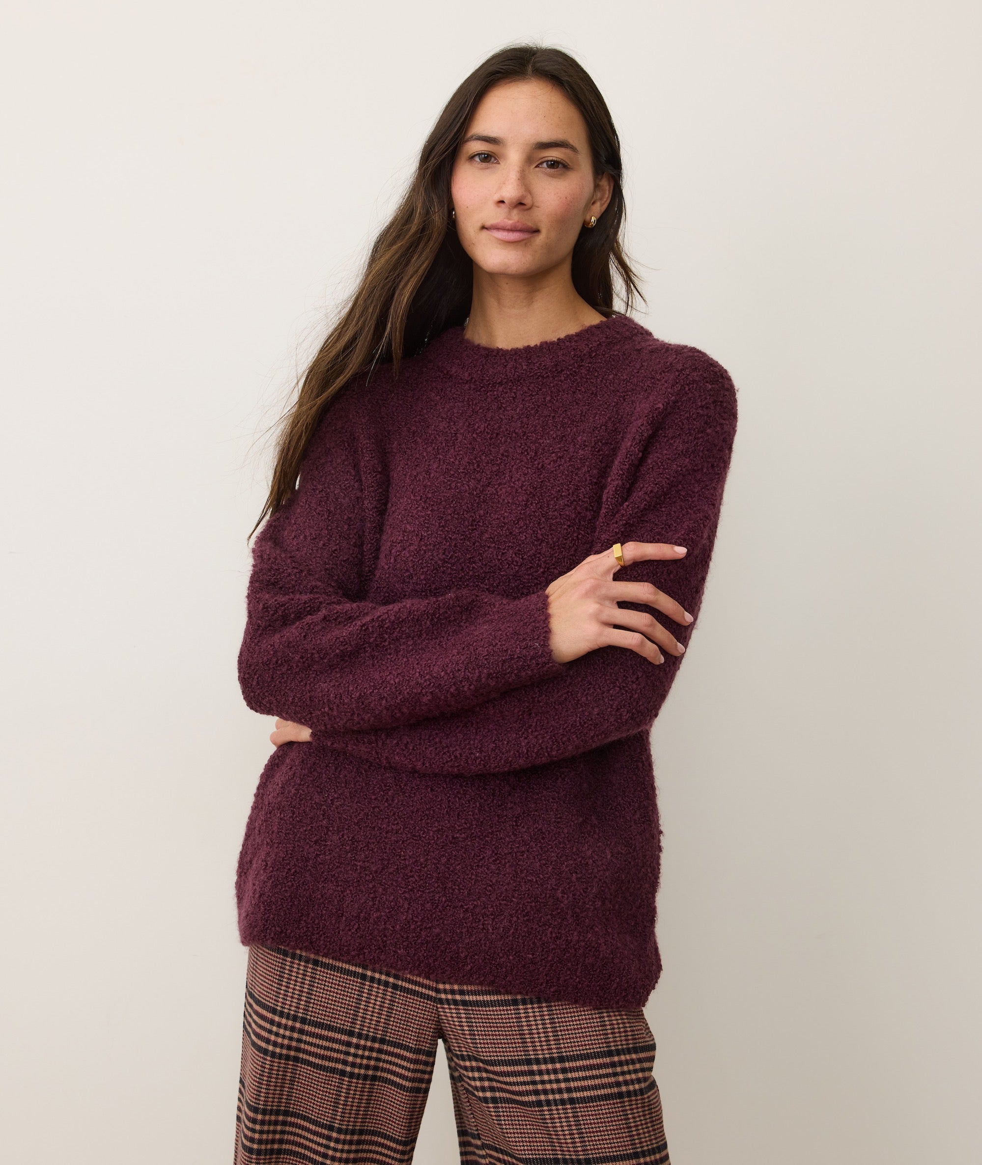 Elena Bouclé Oversized Sweater