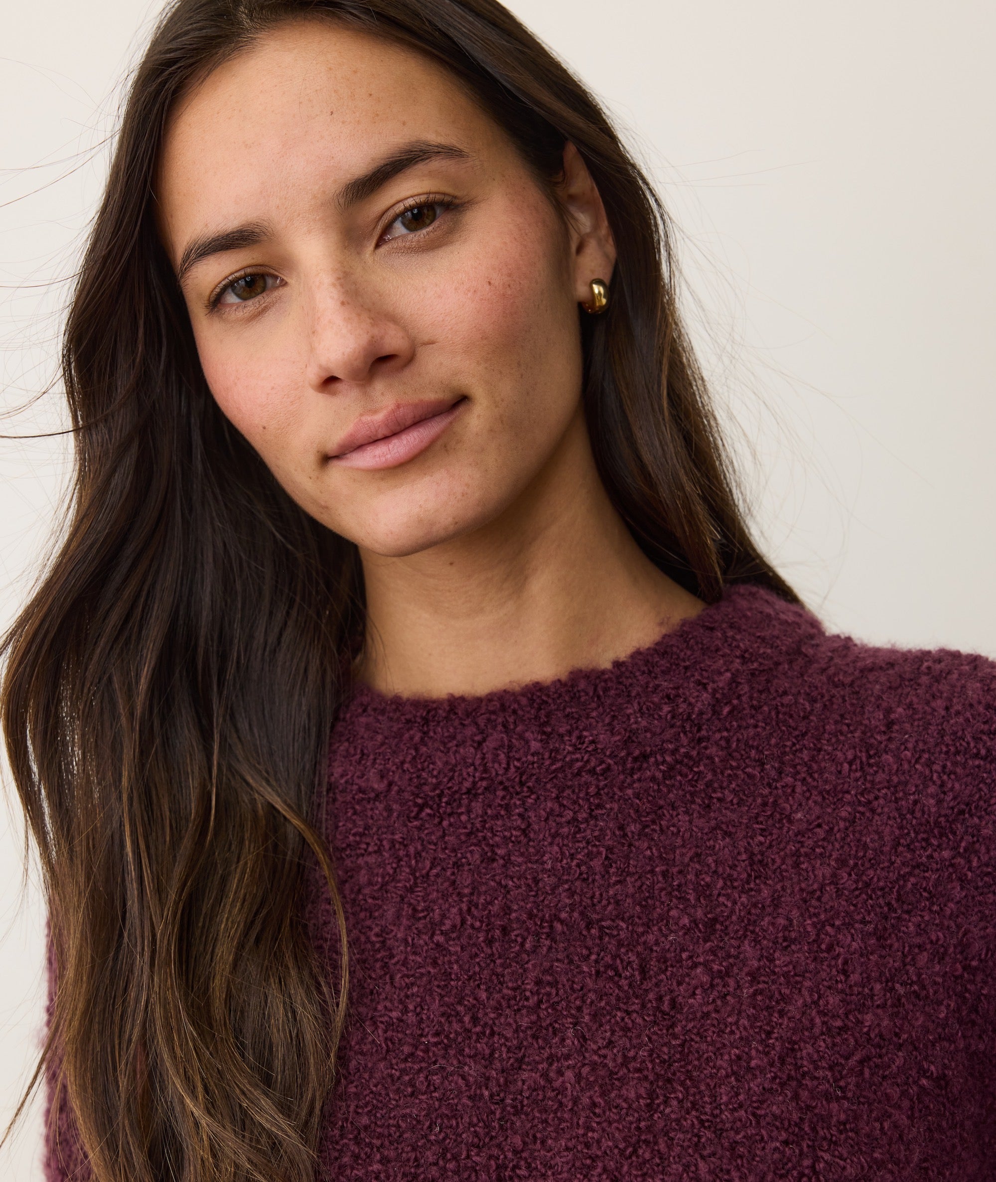 Elena Bouclé Oversized Sweater