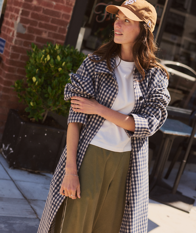 Hayes Houndstooth Trench Coat