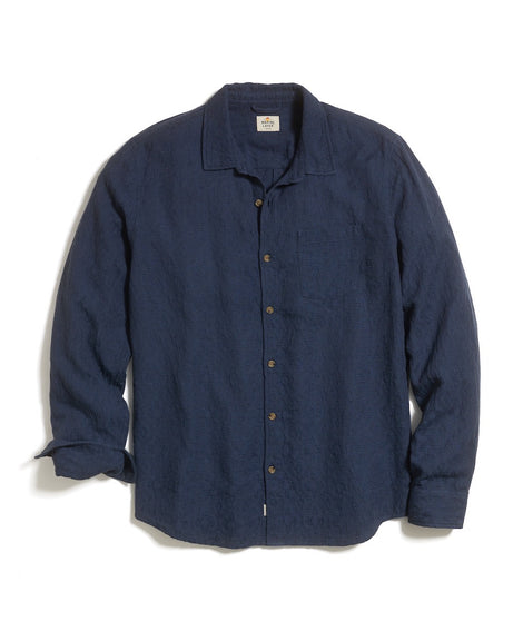 Theo Textured Shirt in Vintage Indigo