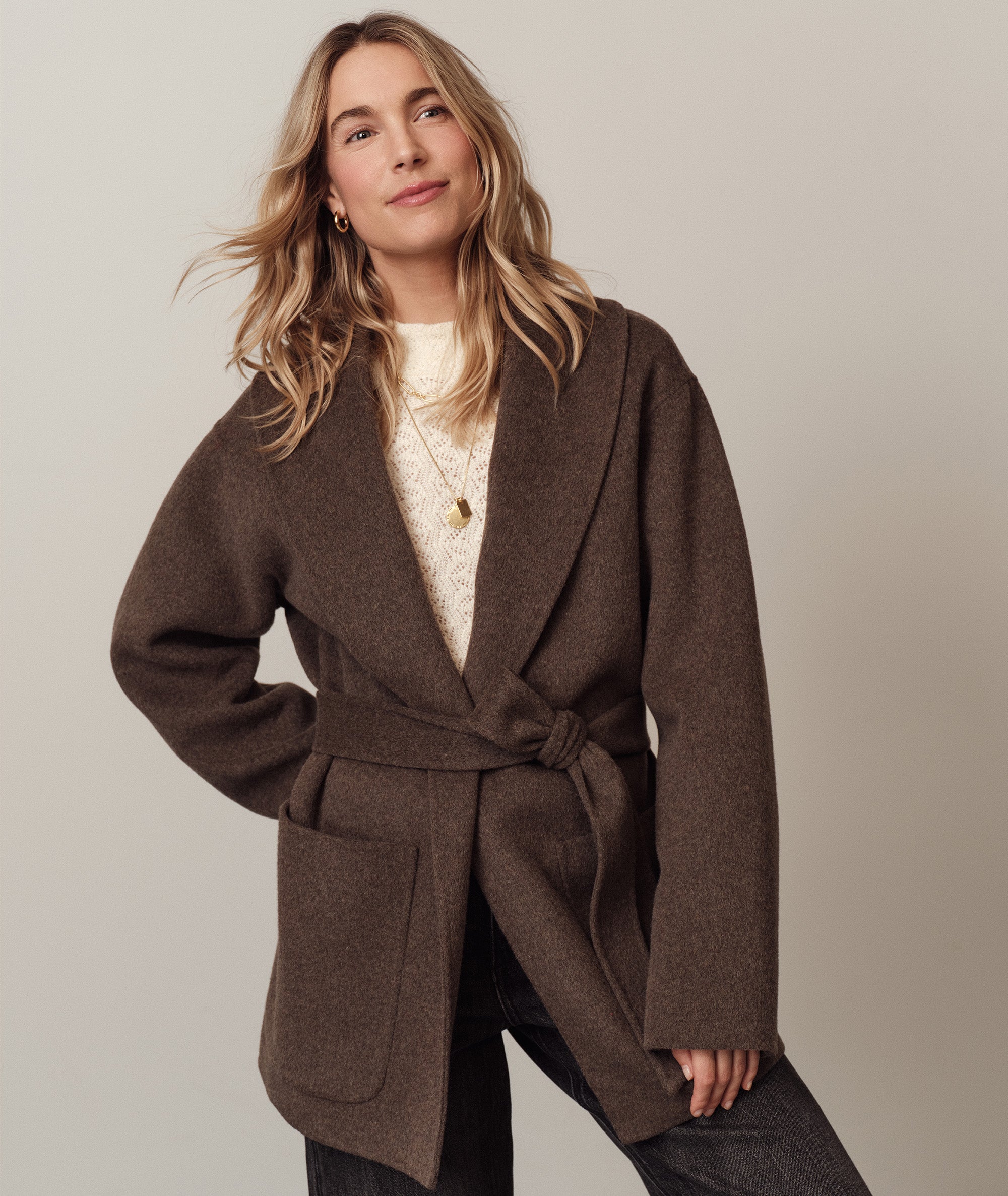 Lia Wool Robe Coat