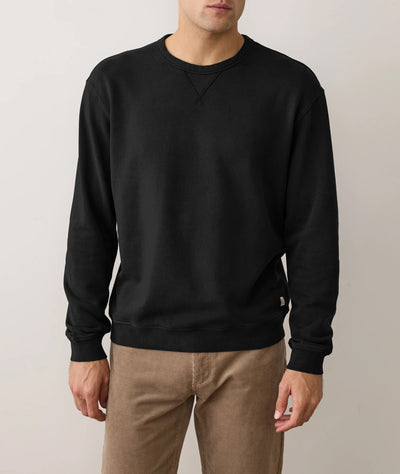 Men's Cloud 9 Fleece Relaxed Crewneck in Black