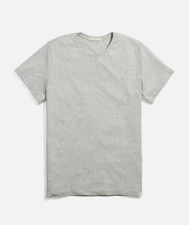 Men's Re-Spun Signature Crew in Light Heather Grey