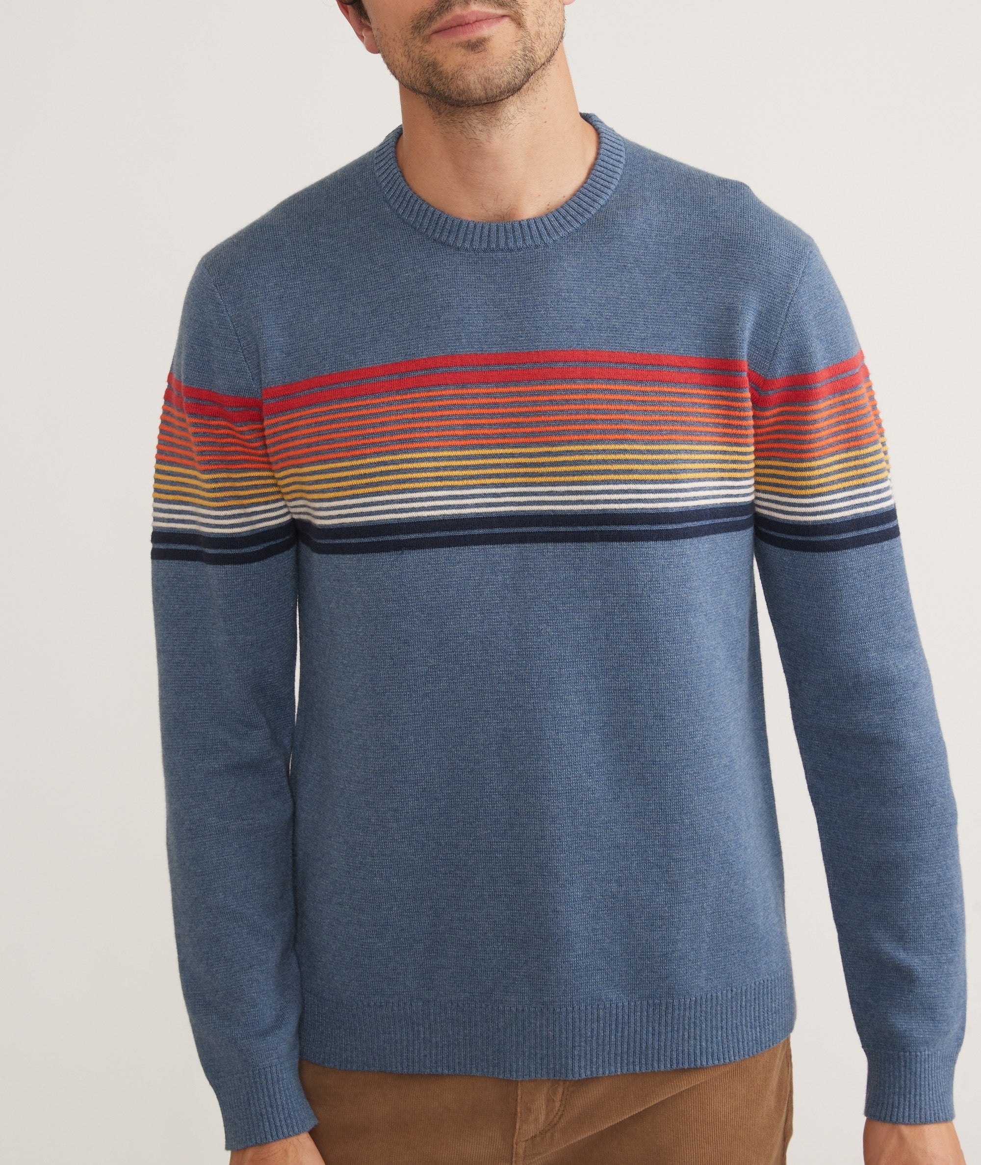 Rainbow striped clearance sweater mens