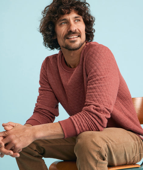 Corbet Quilted Crewneck