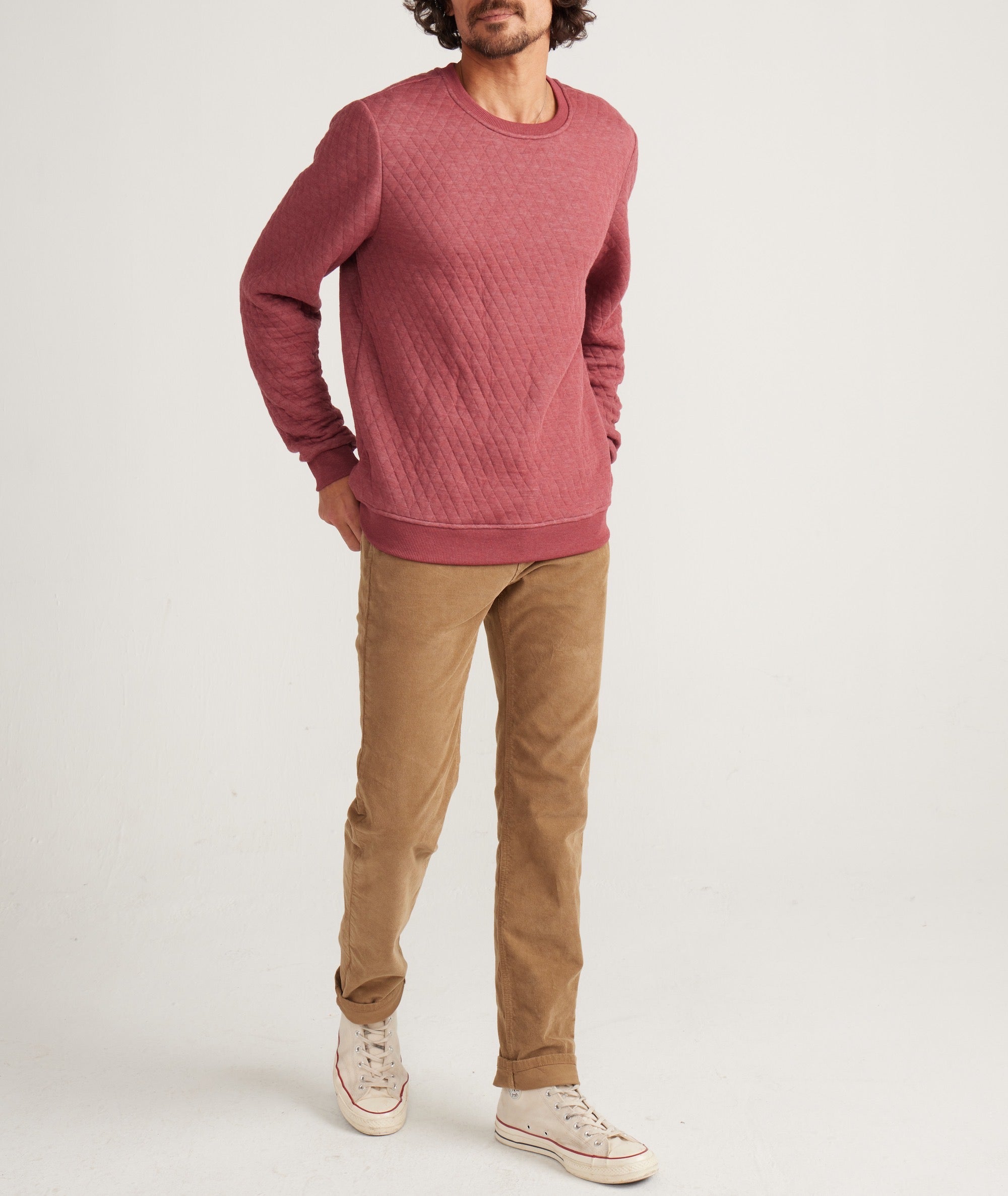 Corbet Quilted Crewneck – Marine Layer 