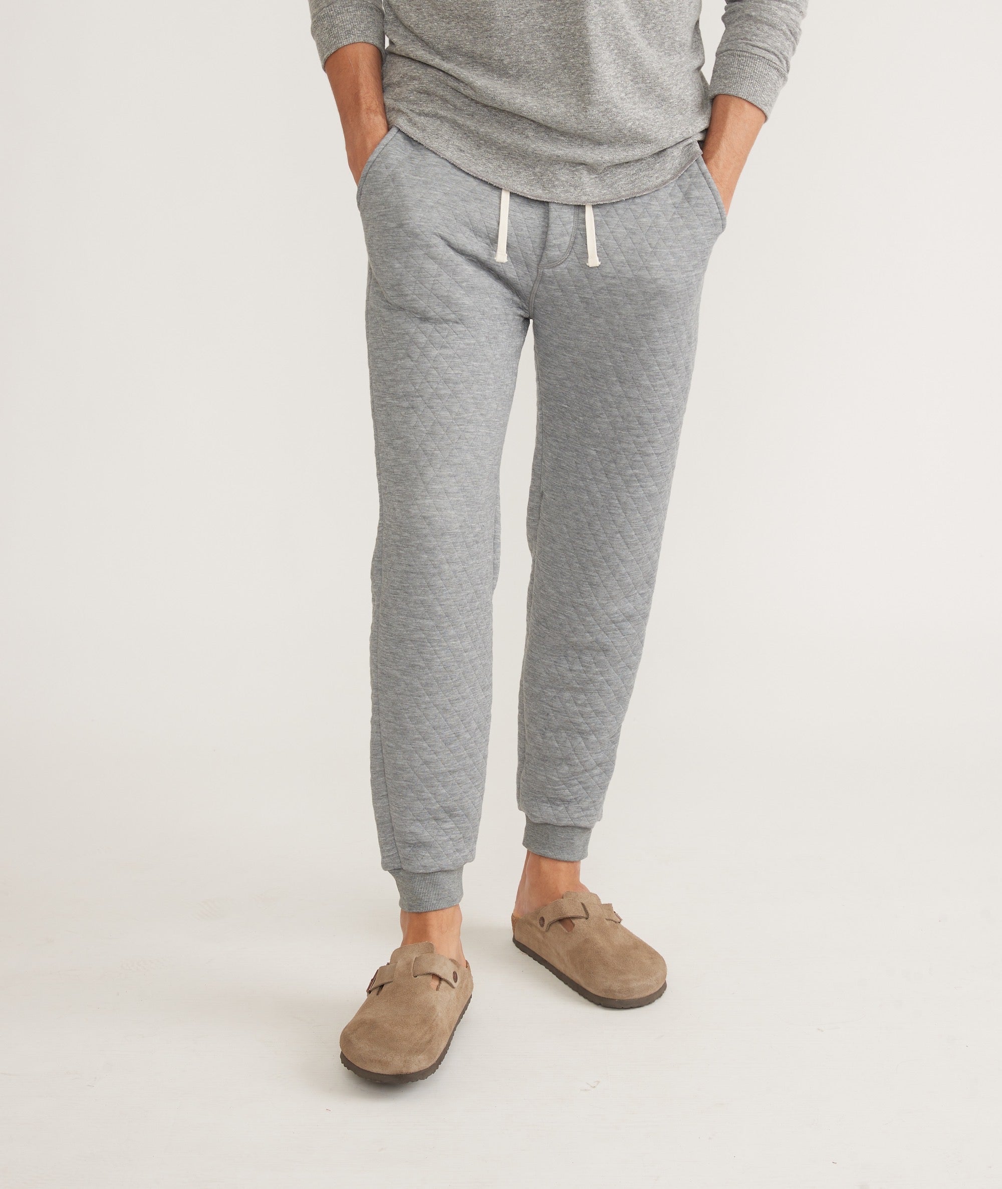 Mens 2025 quilted sweatpants