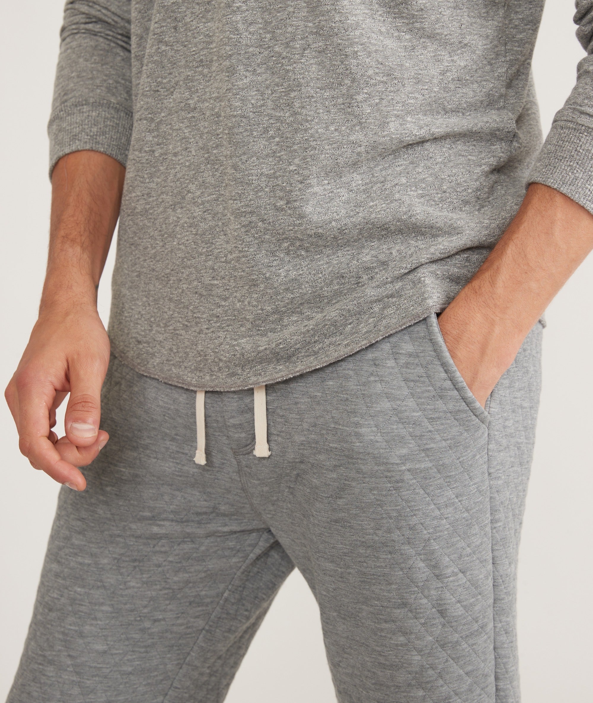 Mens quilted online sweatpants