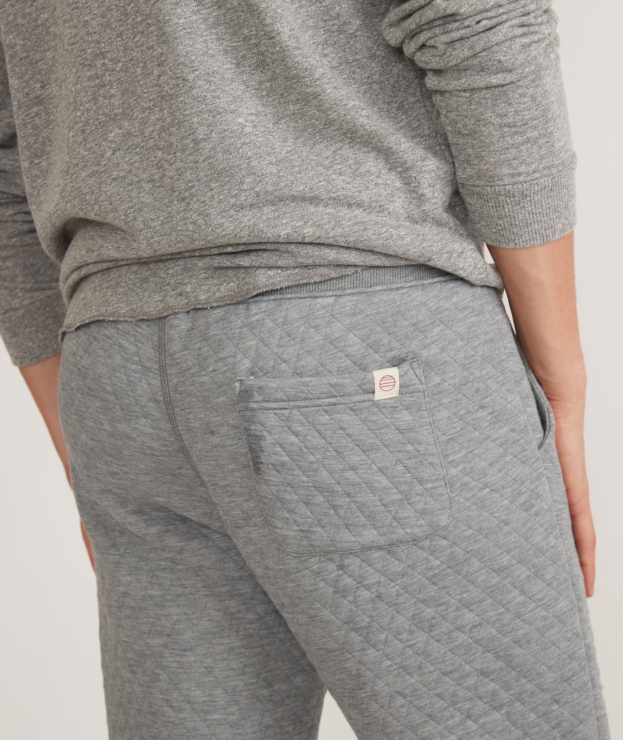 Mens best sale quilted sweatpants