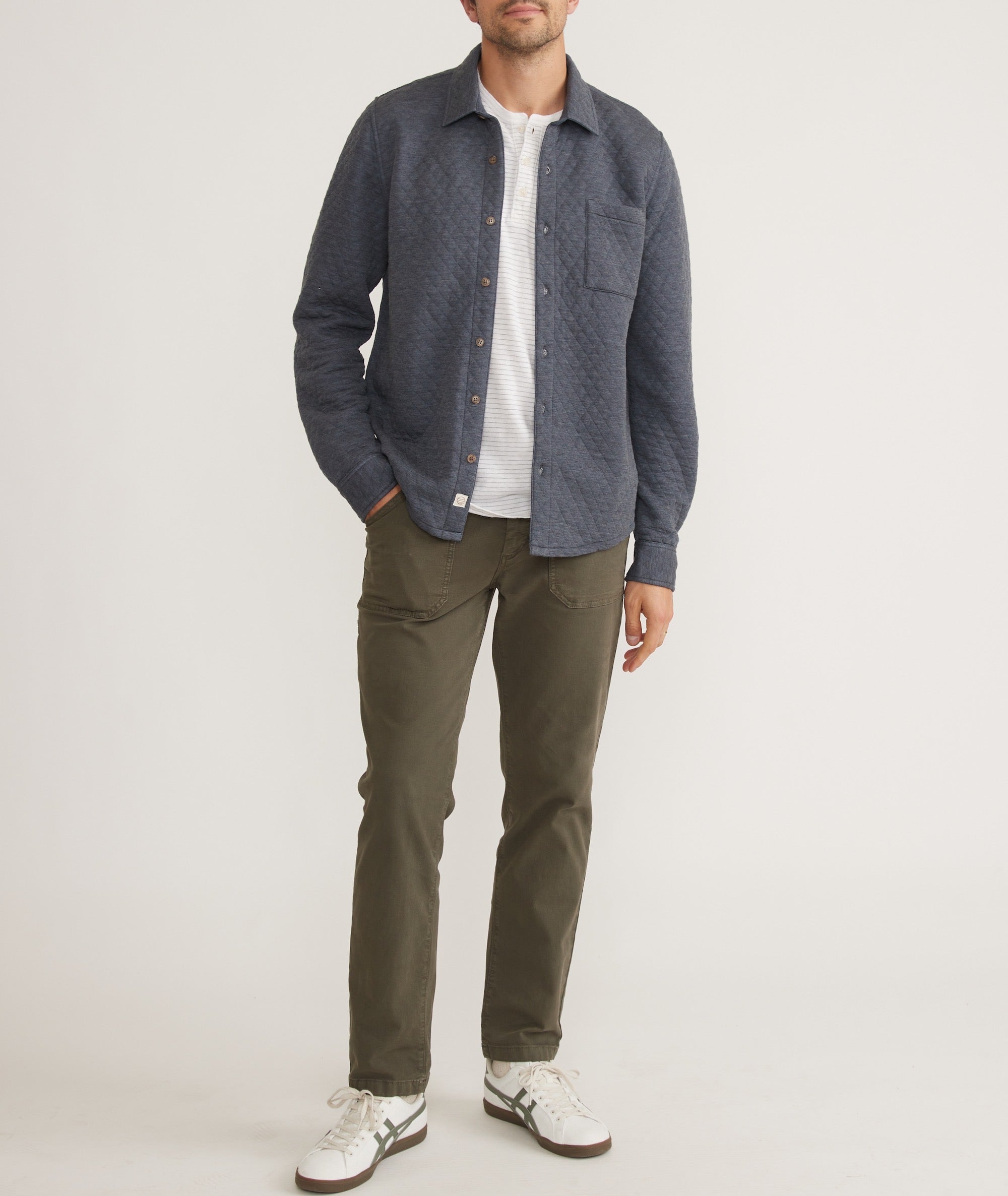 Marine layer quilted jogger sales