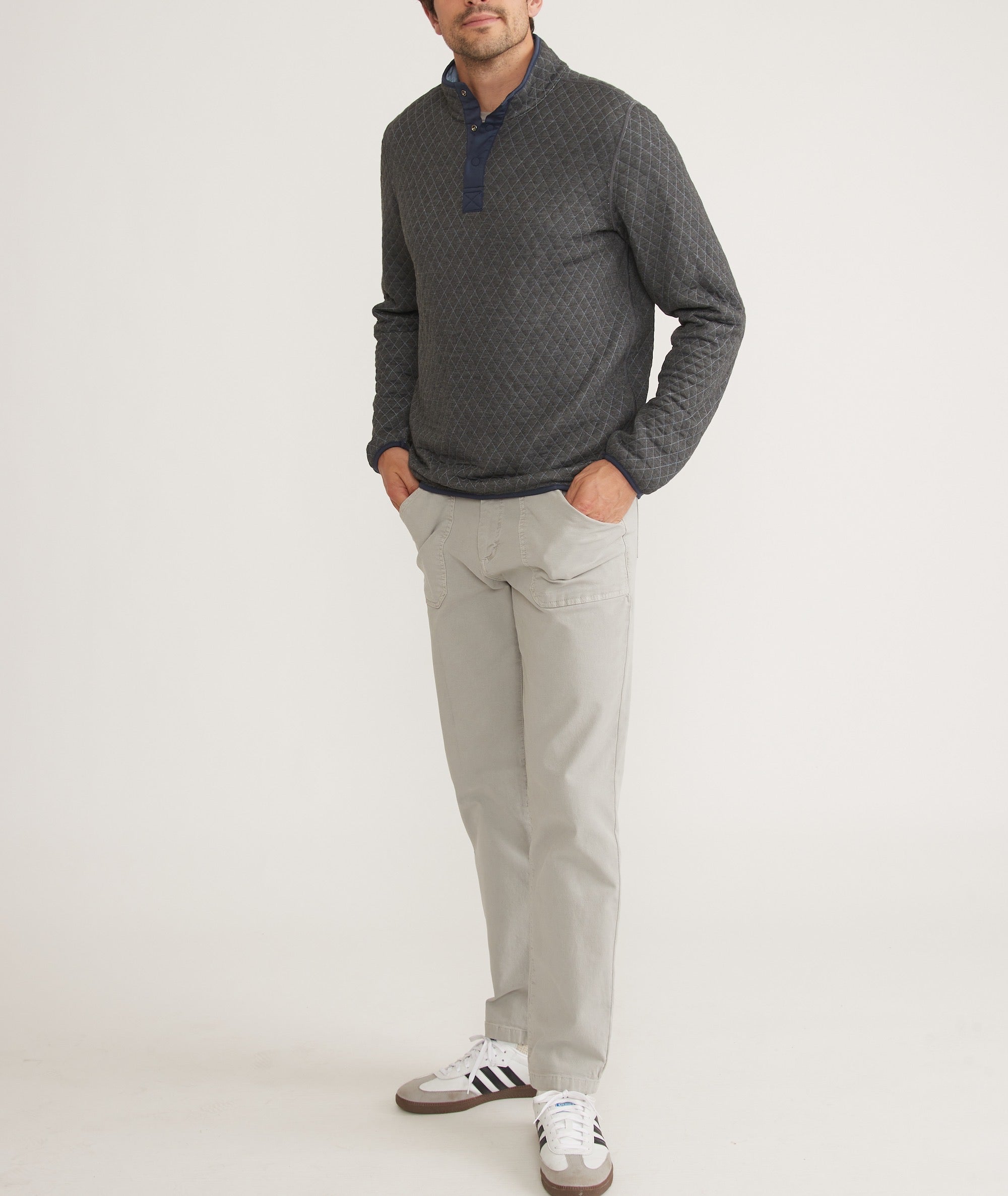 Men's Corbet Quilted Reversible Pullover